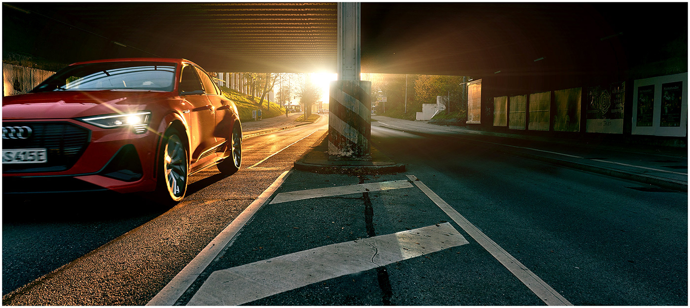 advertisingagency Audi caradvertising carphotography Carshoot editorial Advertising  audietron audisportback carproduction