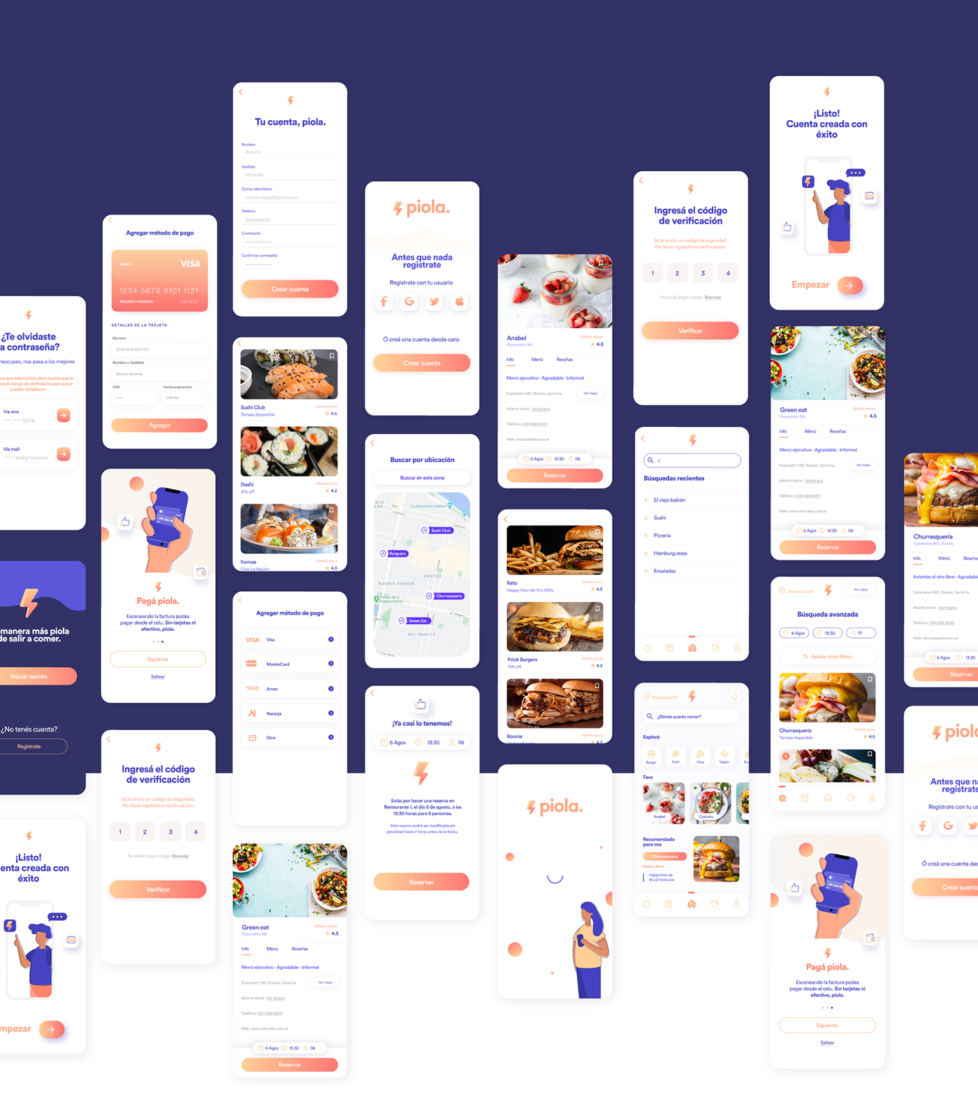app coderhouse diseño Food  interfaz UI userflow ux UX UI
