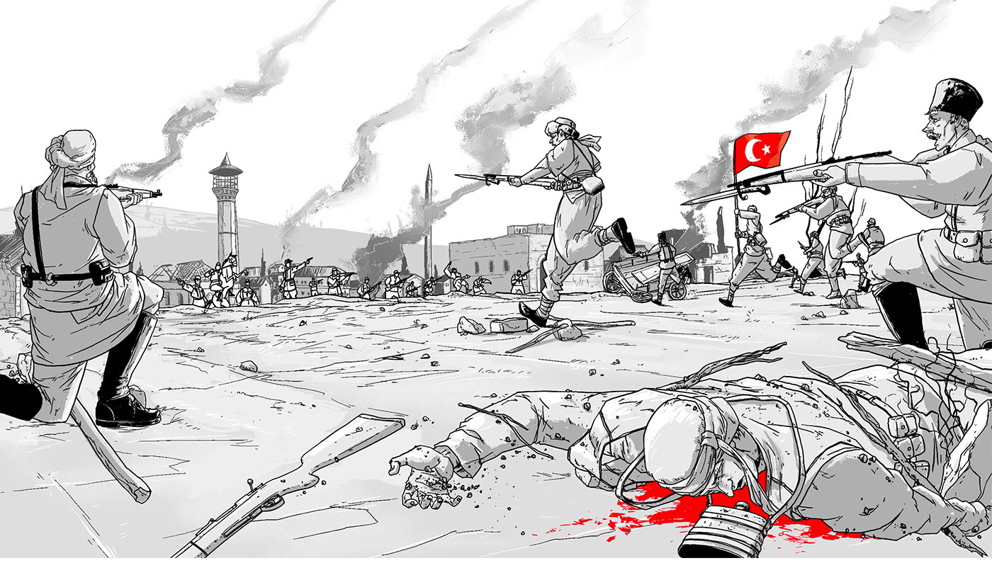 29 ekim 29th october Ataturk cumhuriyet ILLUSTRATION  INDIPENDENCE WAR kurtuluş savaşı Mustafa Kemal Atatürk War