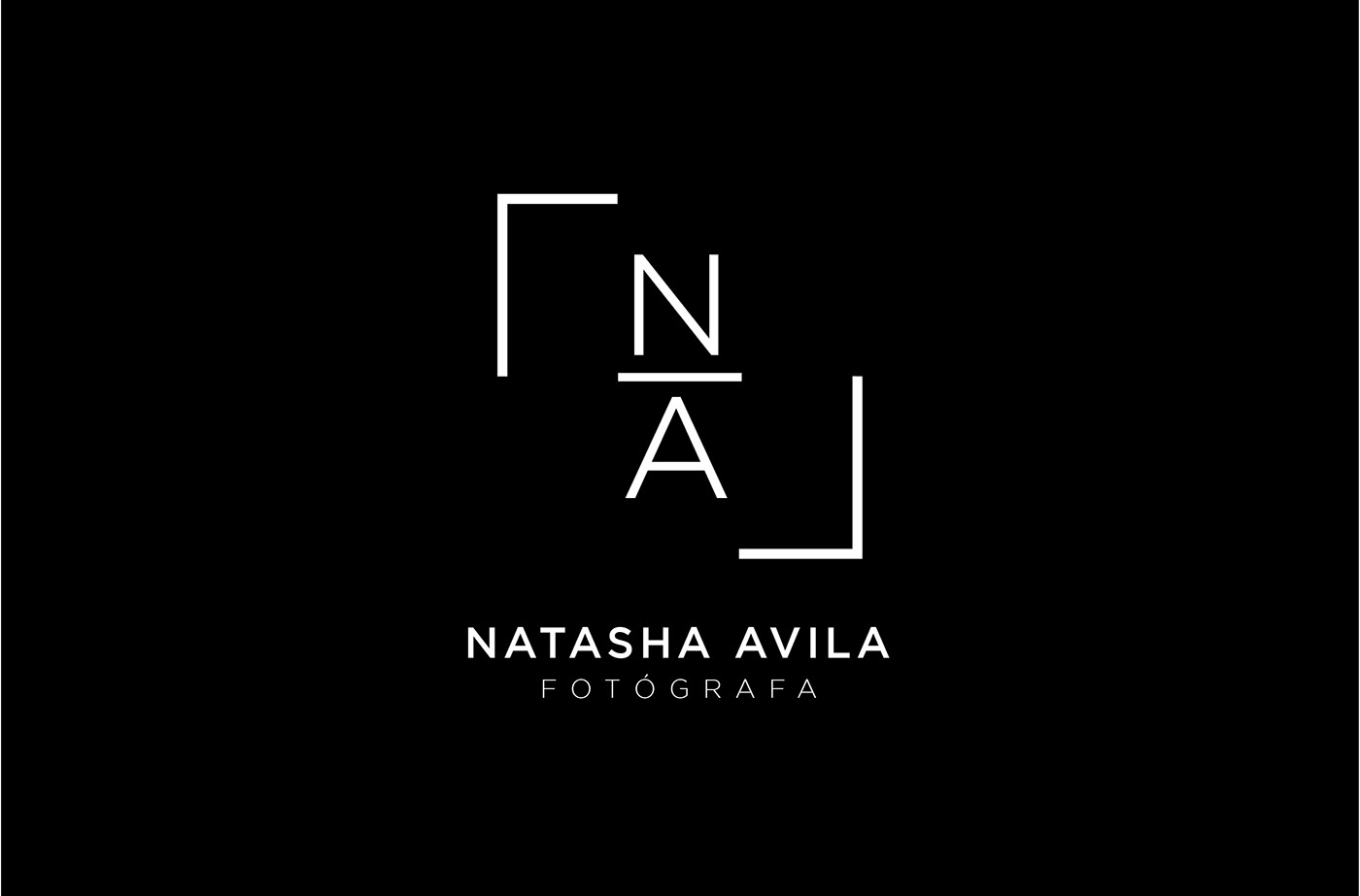 logo Photography  photographer pastel natasha photo Logo Design thin black and white Photographer Logo