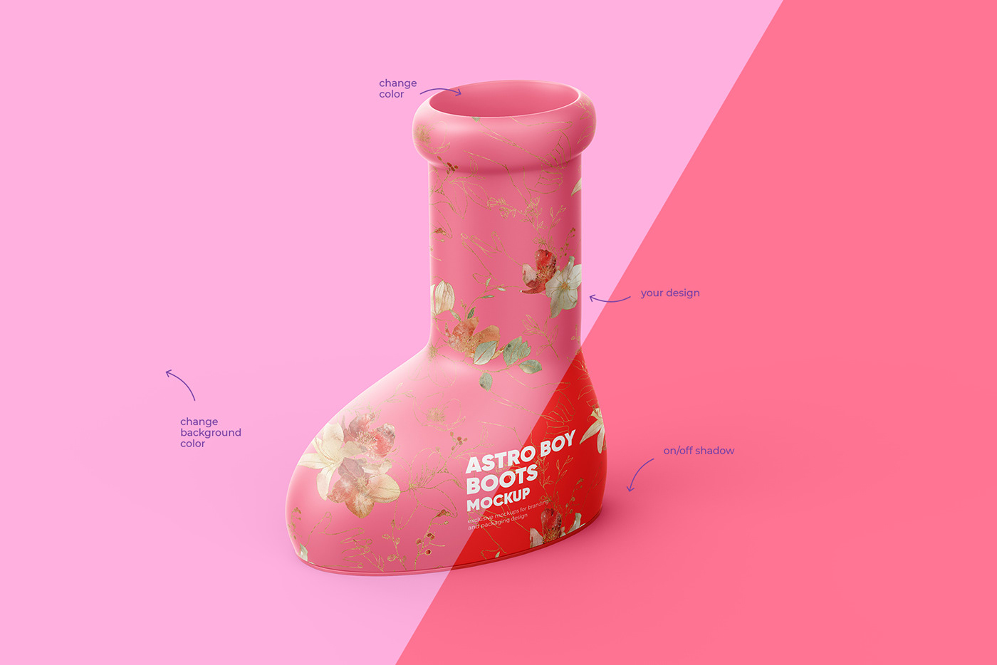 Astroboy astroboyboots boots Brand Design branding  design Mockup mschf template visual identity