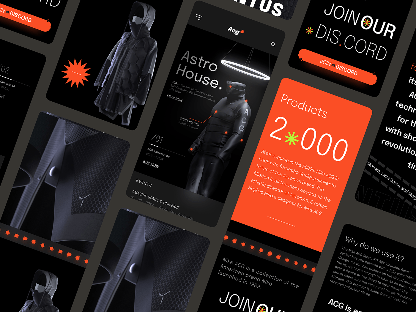 Clothing Fashion  Nike Responsive Design responsive website science Scifi Technology UI ux
