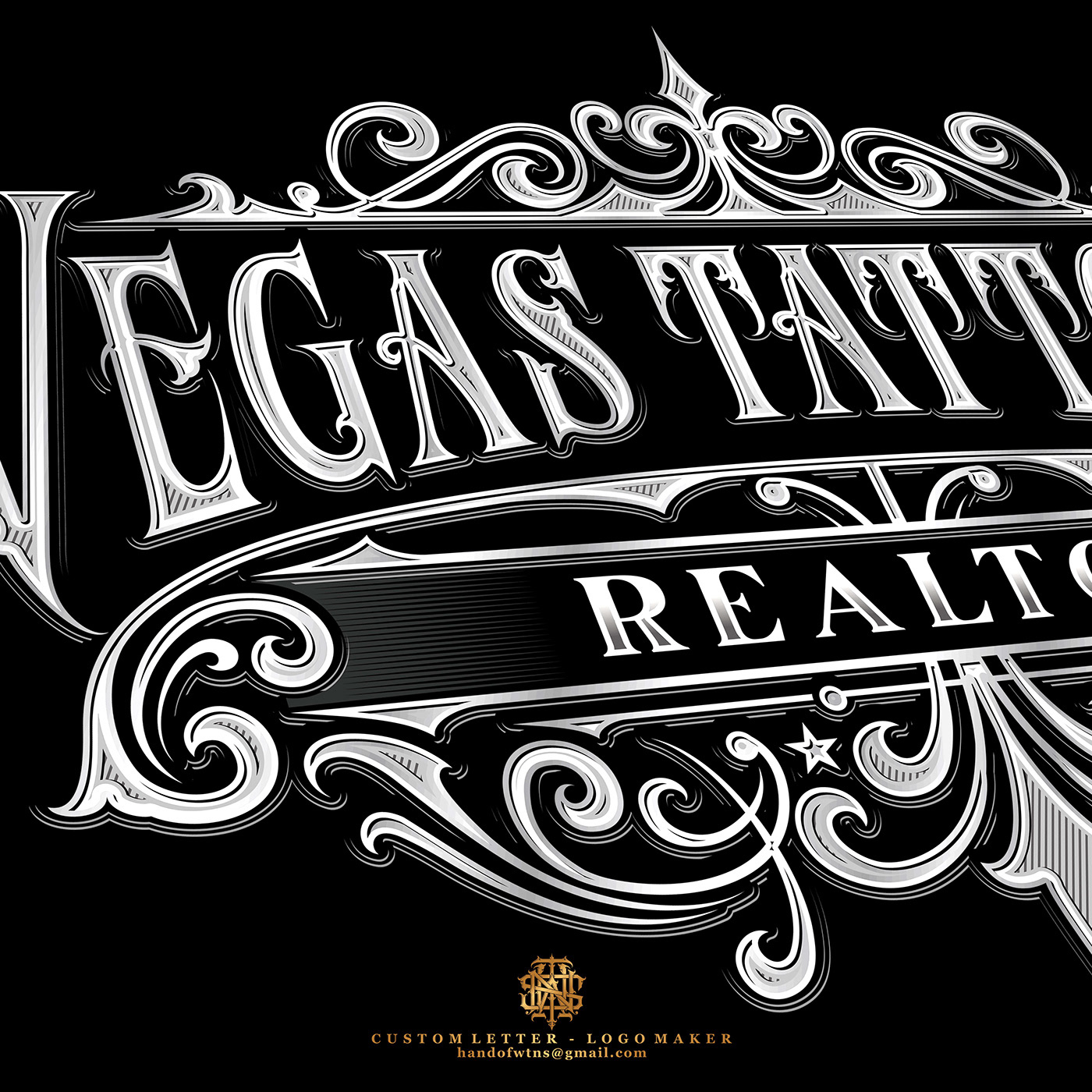 hand drawn lettering Logo Design Logotype Retro typography   vector Victorian vintage