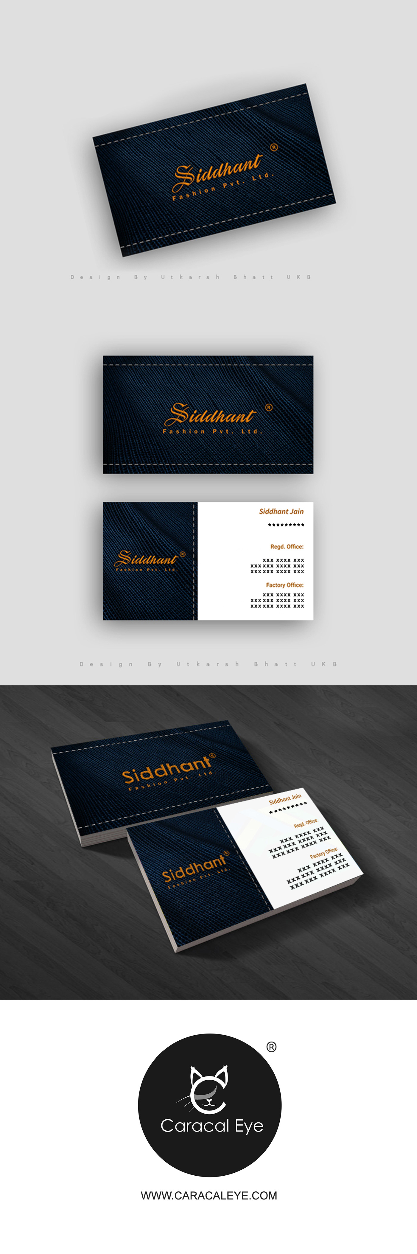 Branding and Visiting Card Design by branding  design Utkarshbhattukb Webdesign logo visiting card fashion card design