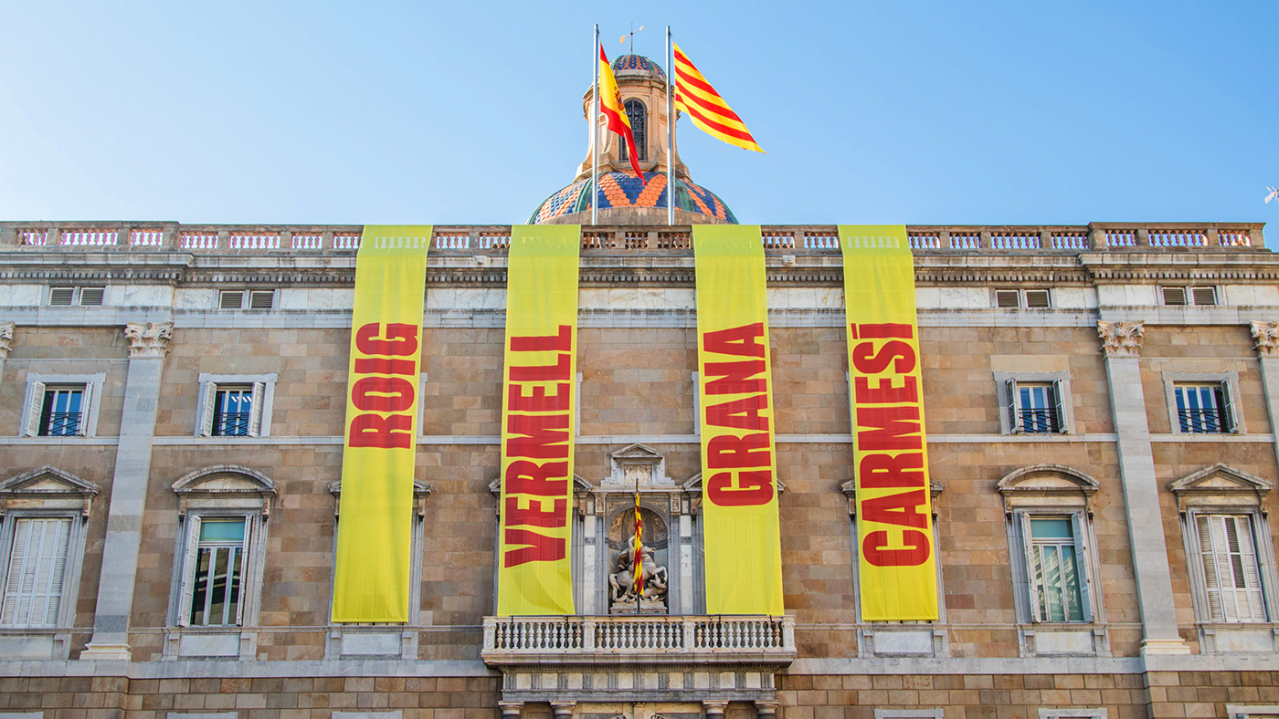 graphic design  comunication catalunya flag senyera catalan campaign art direction 
