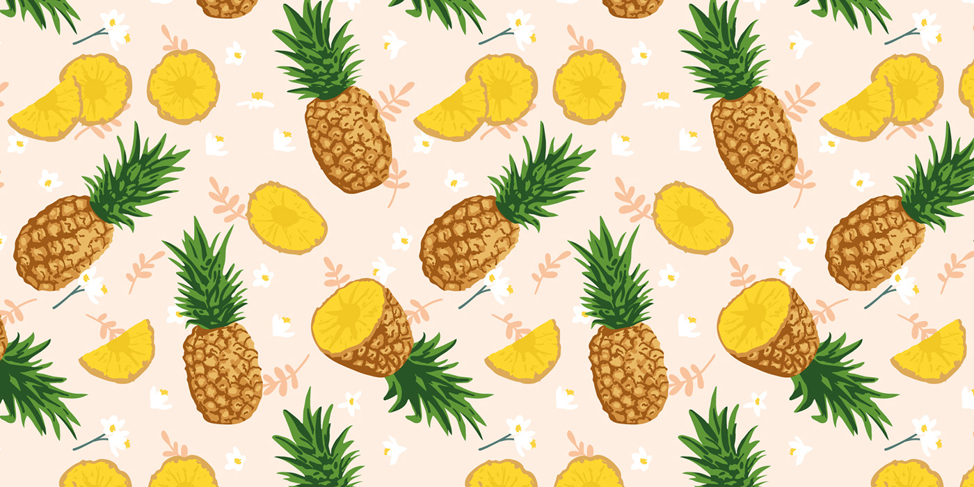 seamless pattern Collection vector fruits texture background ILLUSTRATION  textile design  fabric