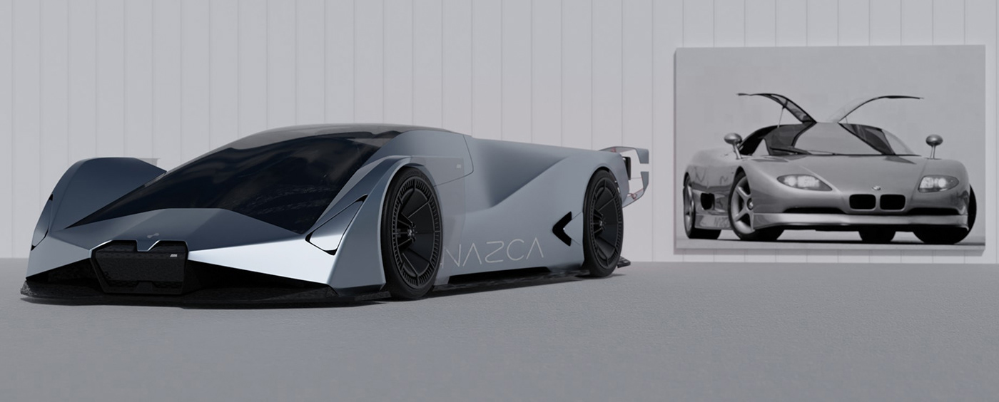 automotive   BMW car concept design Digital Art  sketch supercar
