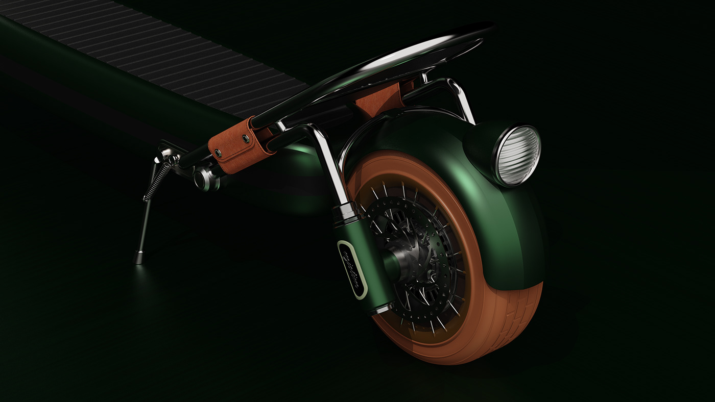 industrial design  keyshot渲染 portfolio product design  Scooter 产品设计 作品集 工业设计 滑板车设计