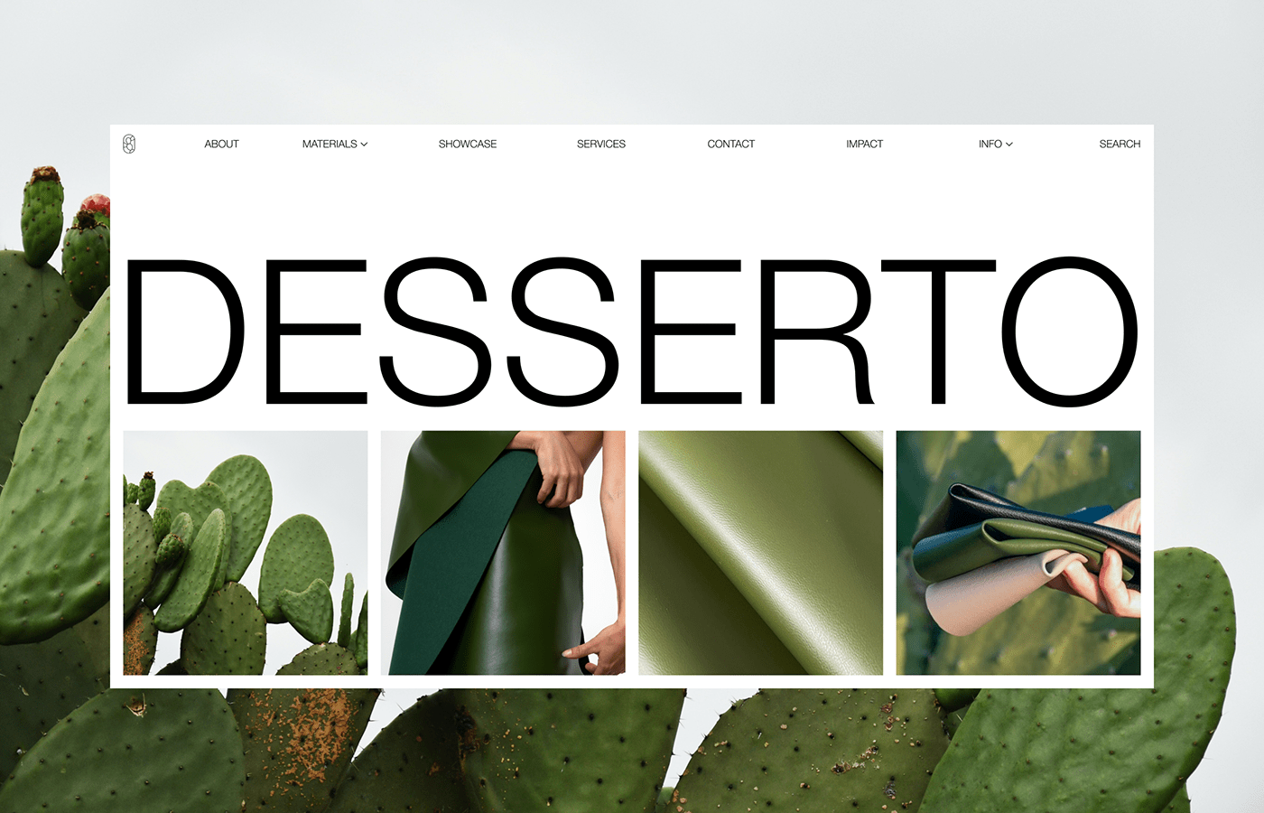 cactus concept Desserto Figma redesign UI ux ux/ui Web Design  Website