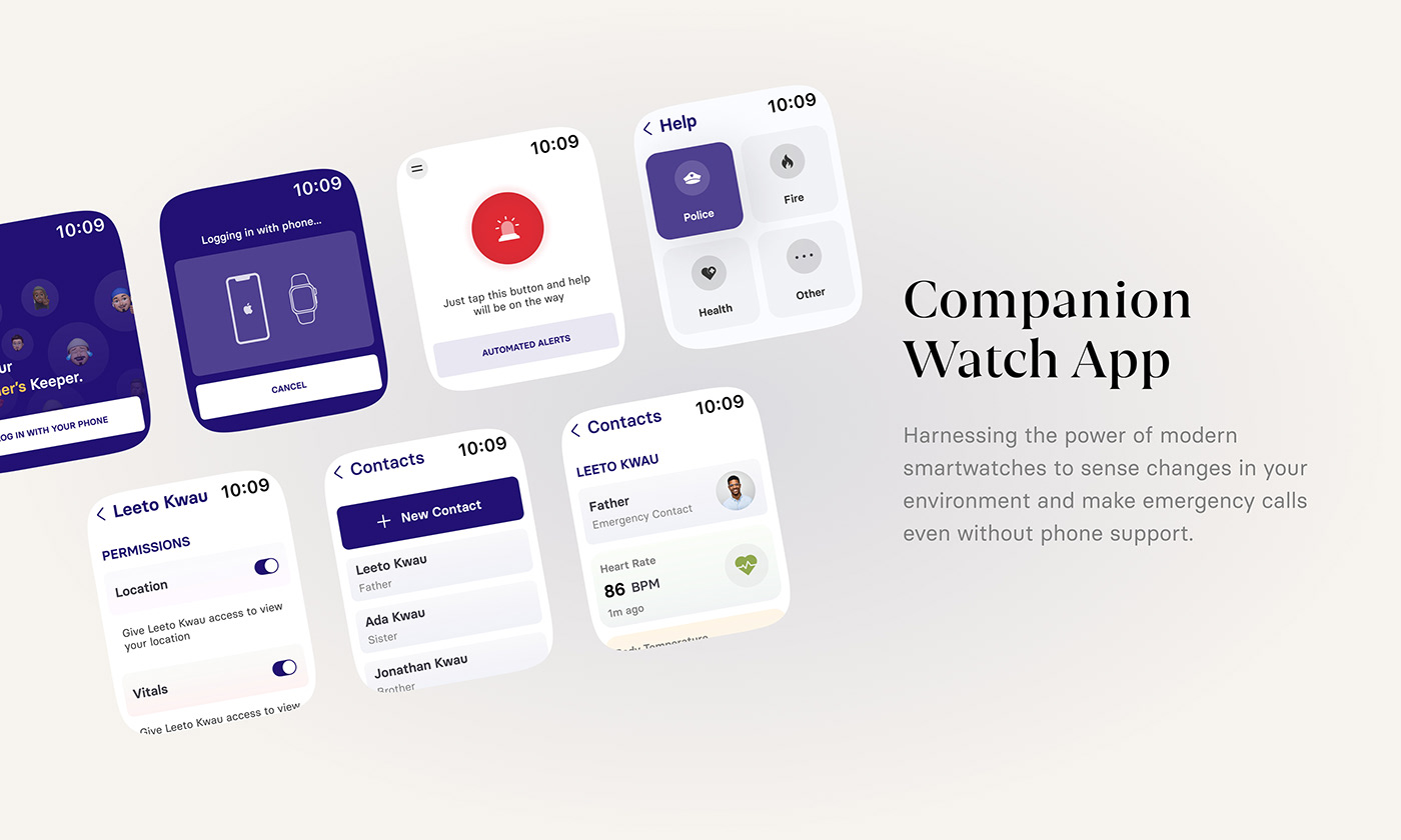 app emergency Figma ios mobile security ui design UI/UX