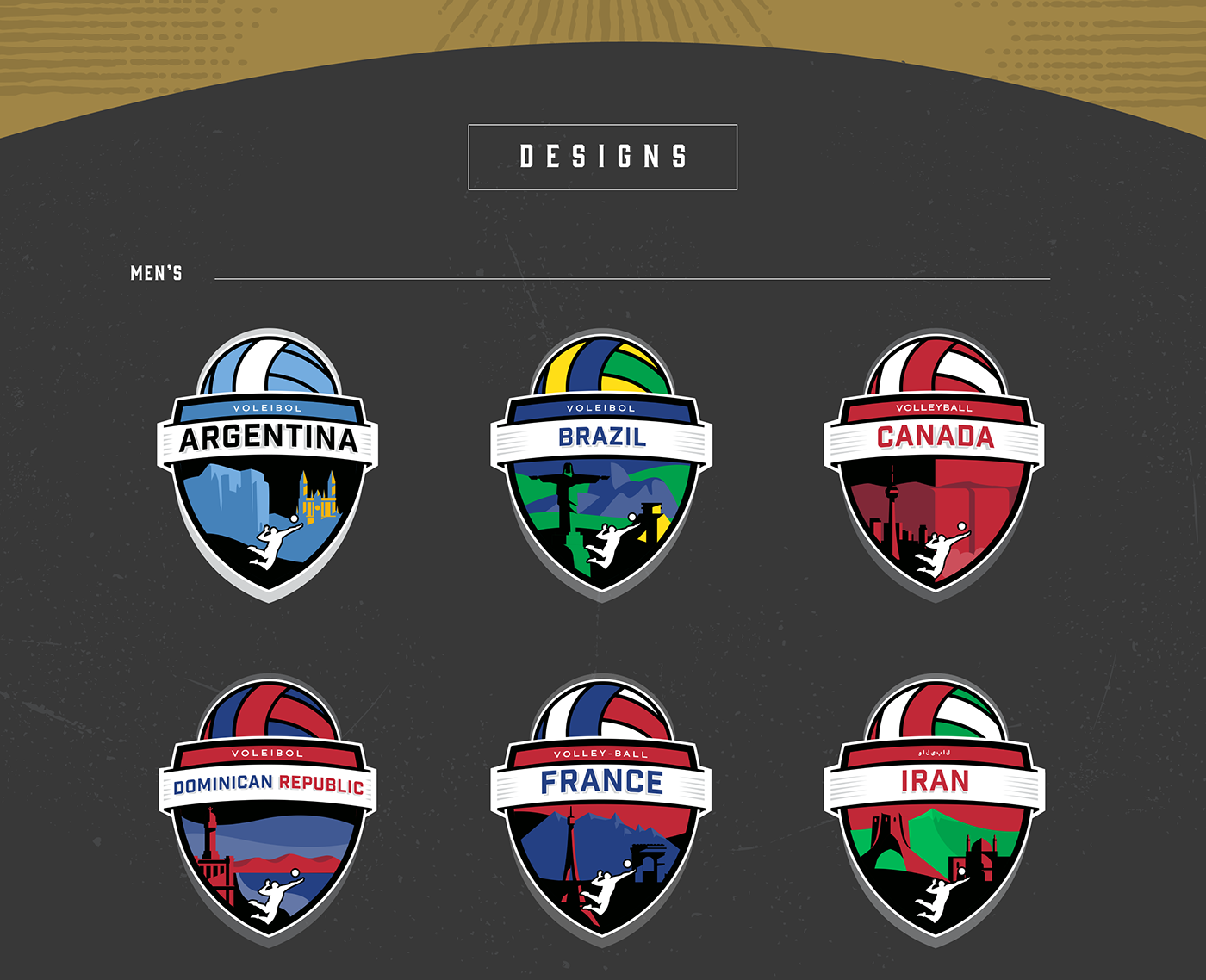 graphic design  Merch Sports Design stickers volleyball design