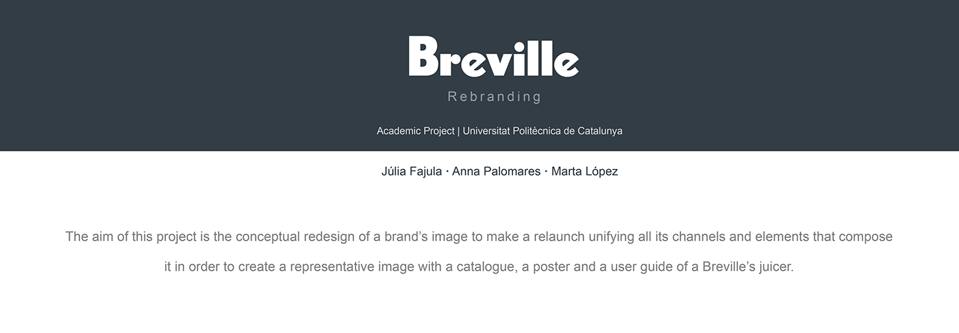 brand identity branding  breville Catalogue design graphic design  manual poster rebranding User Guide