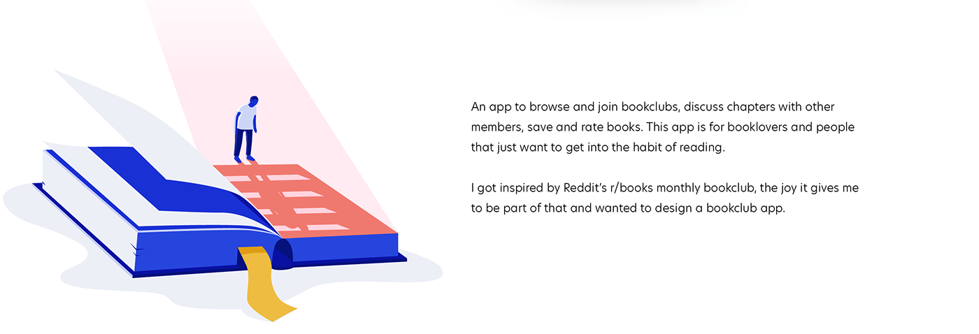 app book Bookclub books ILLUSTRATION  Interaction design  ios iphone UI ux
