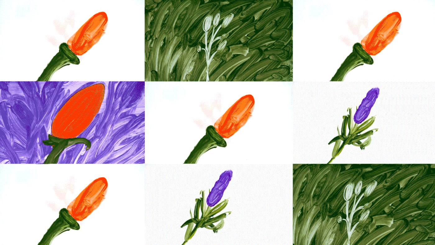 albaprado ernestcrusats fields Flowers fontgelada Oil Painting olgacapdevila Paintonglass stopmotion traditionalanimation