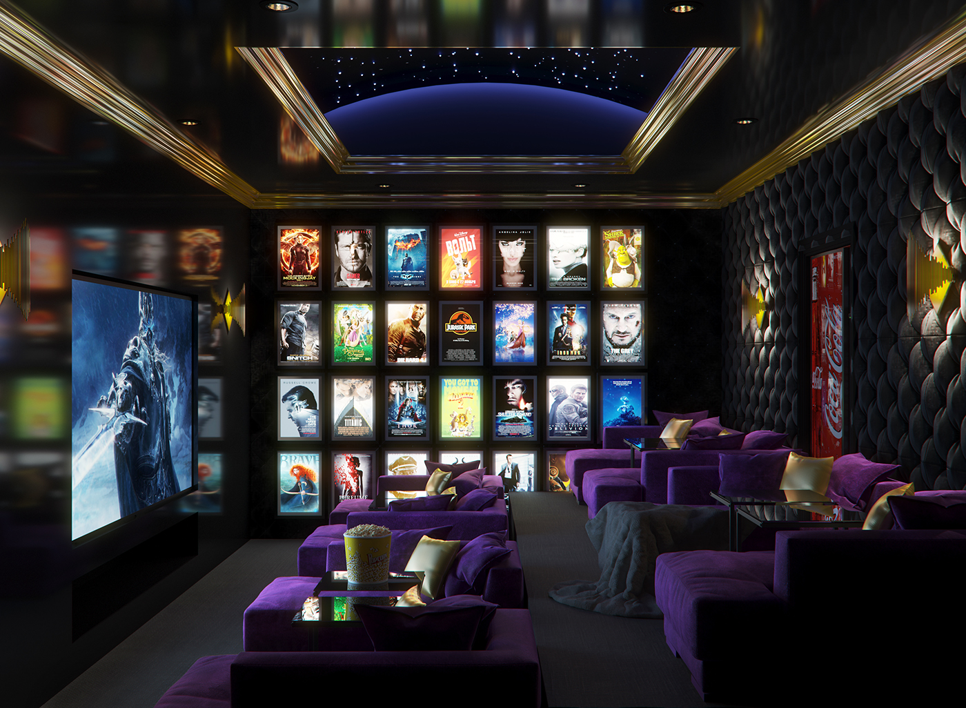 Cinema Room - Private Villa Dubai on Behance