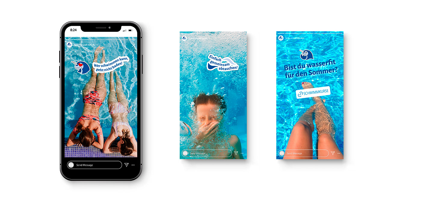 Schwimmspaß GmbH Instagram Story Campaign