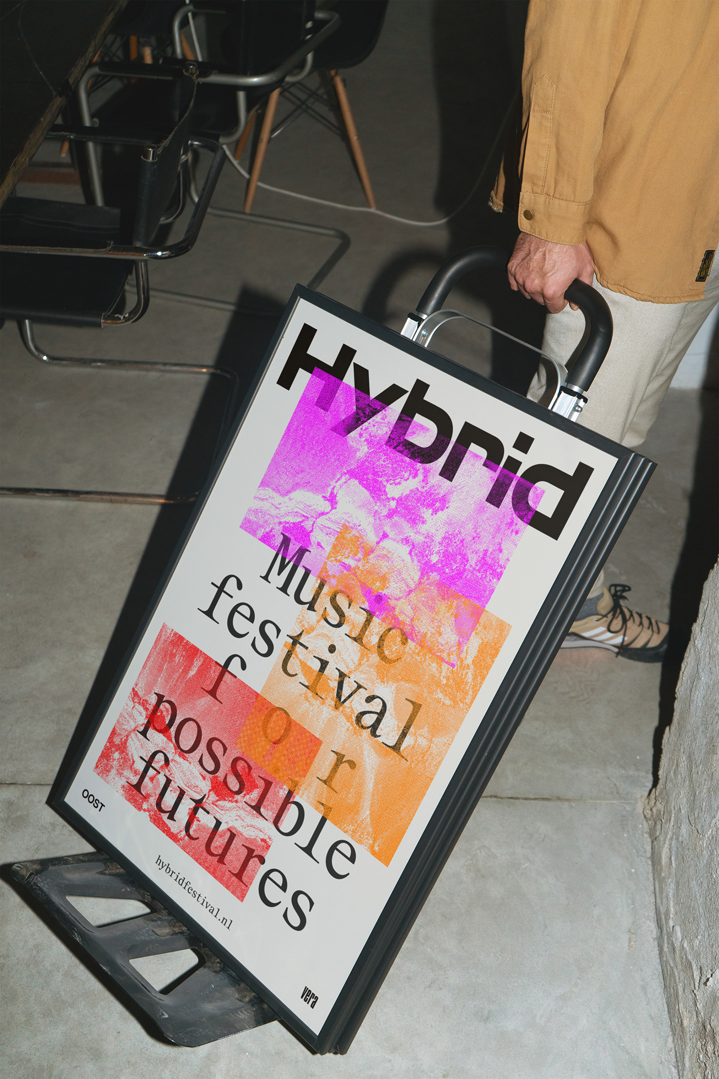 brand identity festival groningen Hybrid Festival identity Logo Design music oost vera visual identity