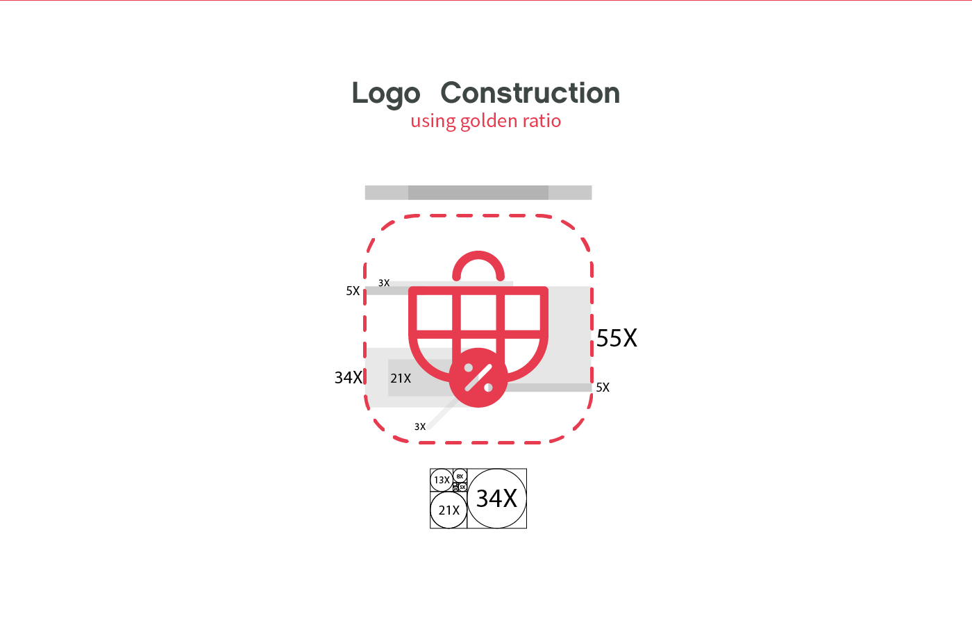 mobile app logo branding  discount basket Ecommerce