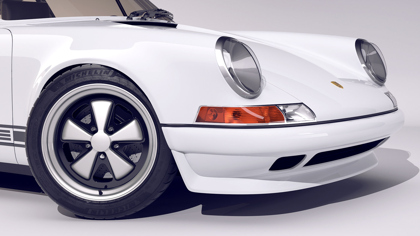 CGI Porsche Render 3D studio shot Cars automotive   mexico