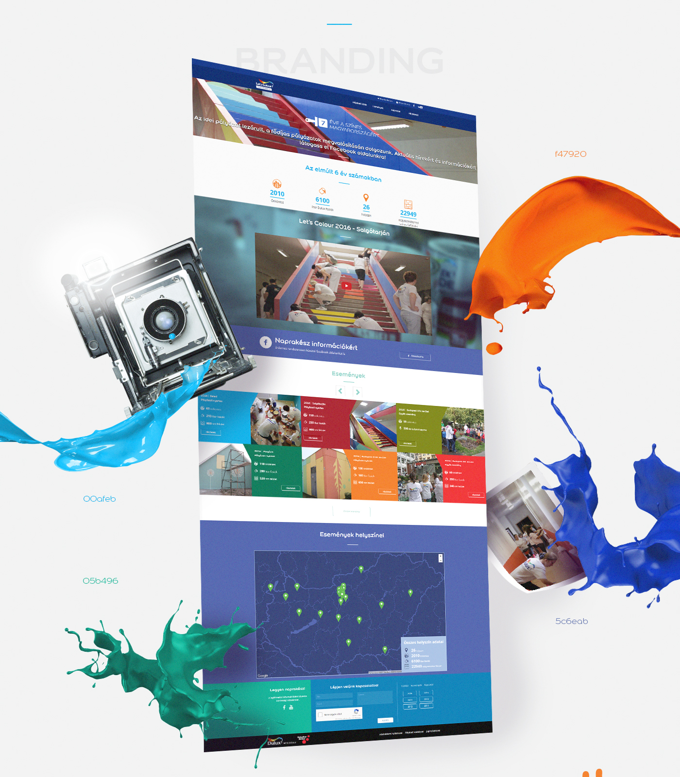 Dulux Let's colour color paint web development  Event campaign & strategy Film & Animation