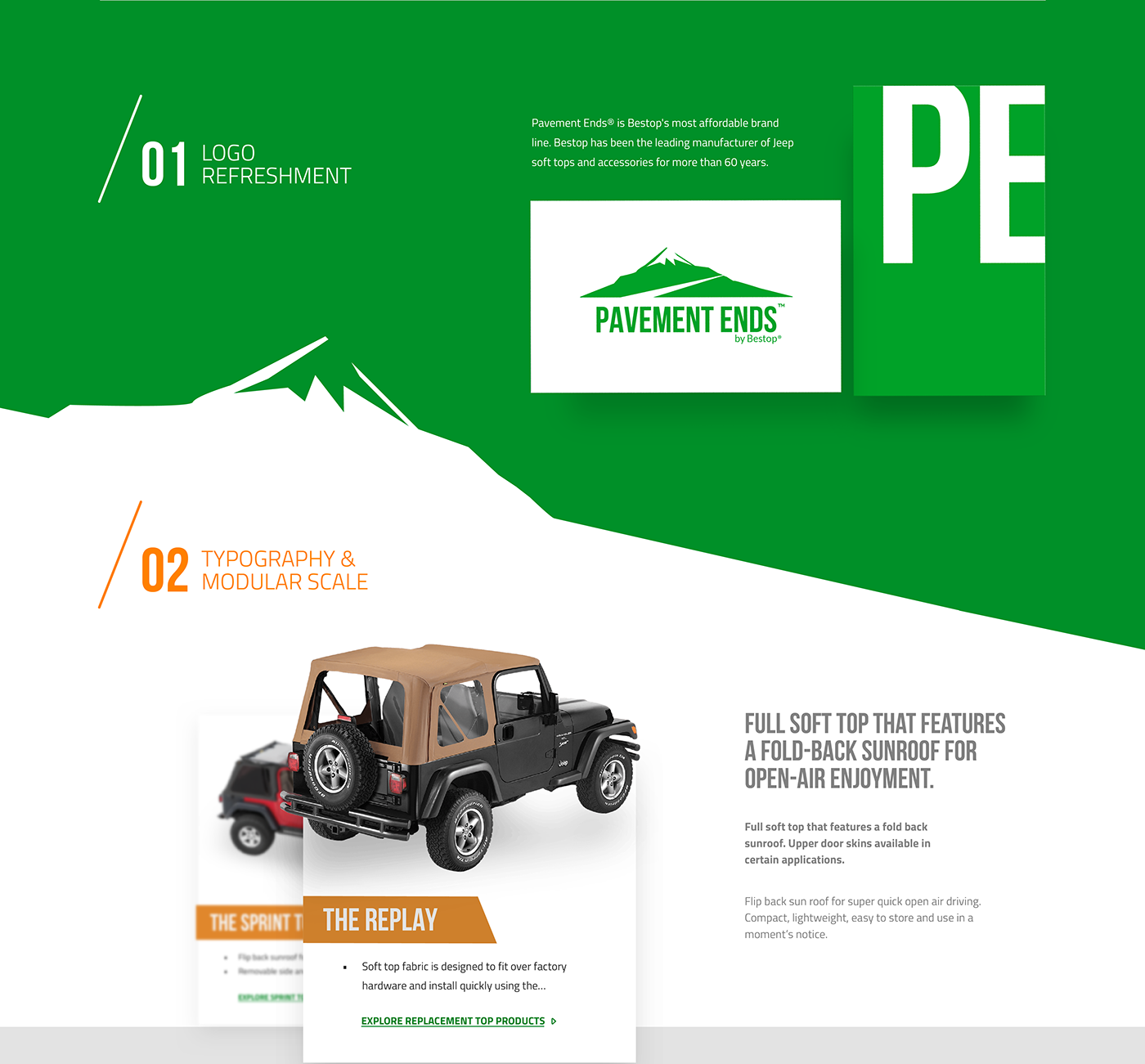 Ecommerce online store UI ux branding  sketchapp adobe jeep jeep accessories jeep soft tops