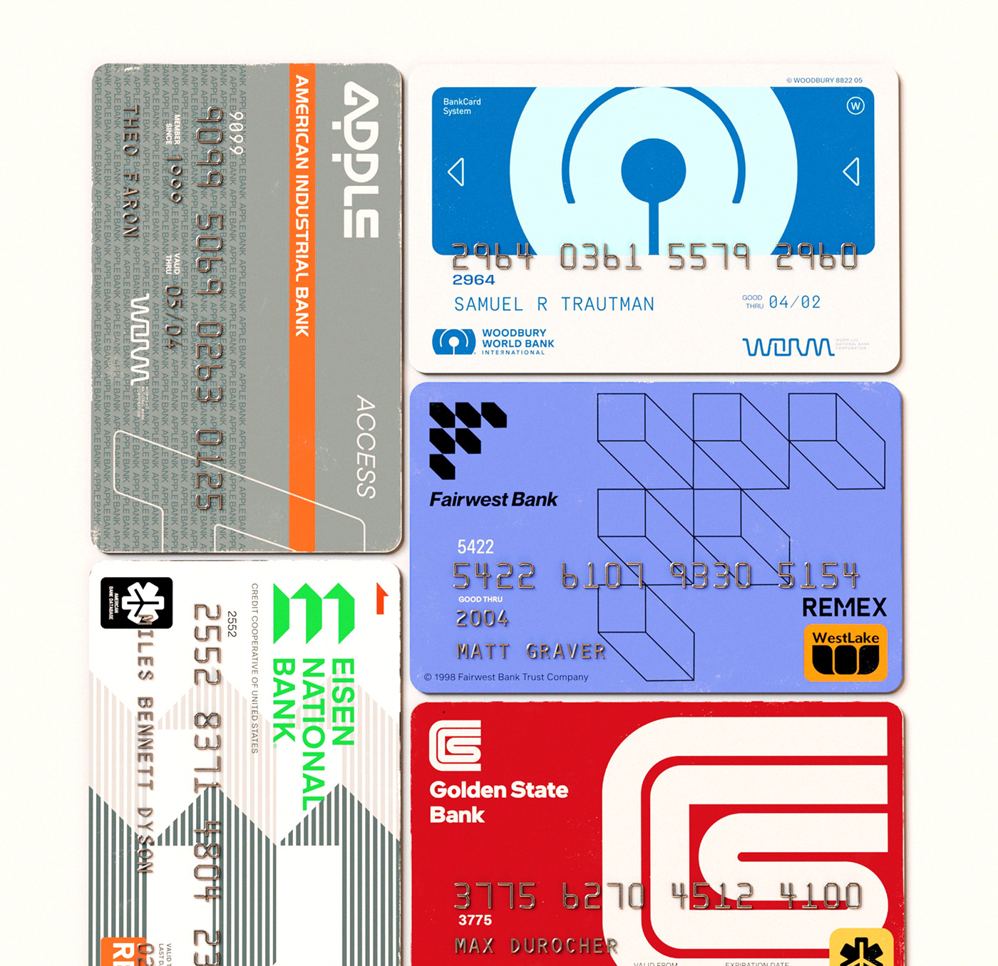 logos 3D graphic design  credit card branding  logotypes typography   visual identity brand identity