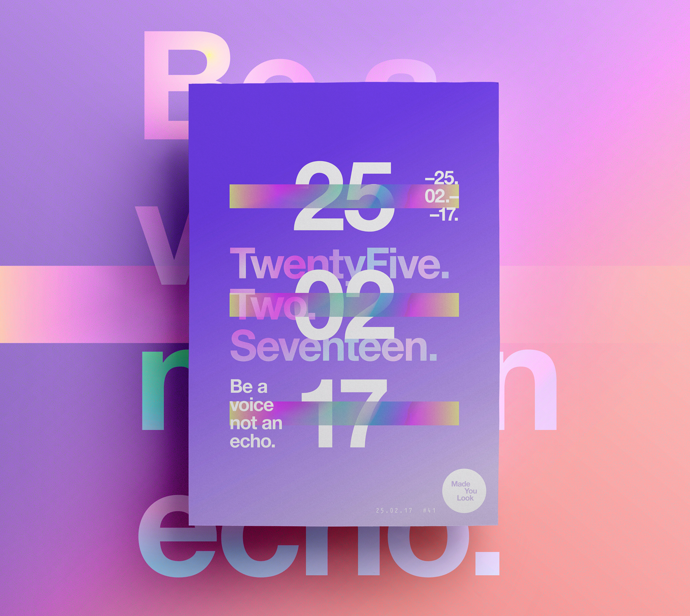 poster posters TwentySeventeen brand Self Promo type