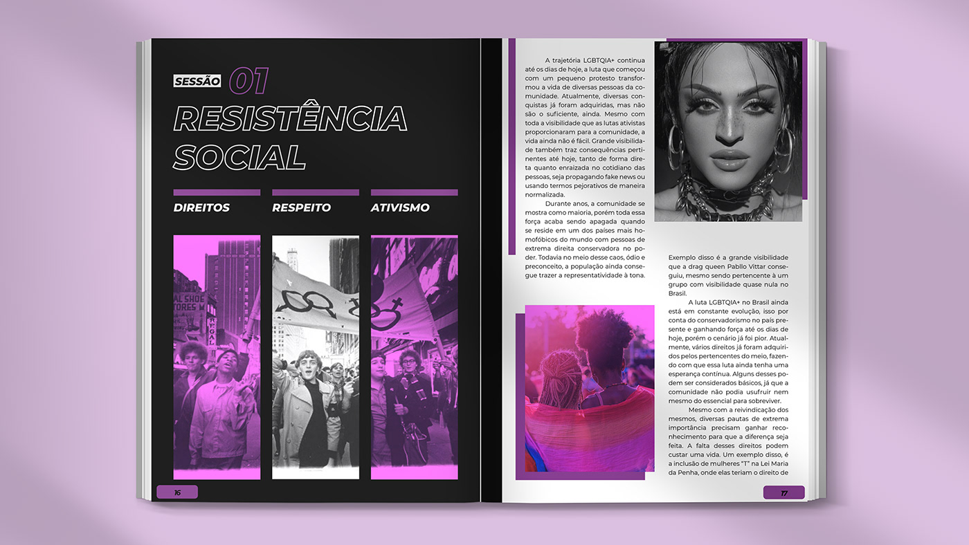 culture design editorial lgbtqia+ magazine Project queer