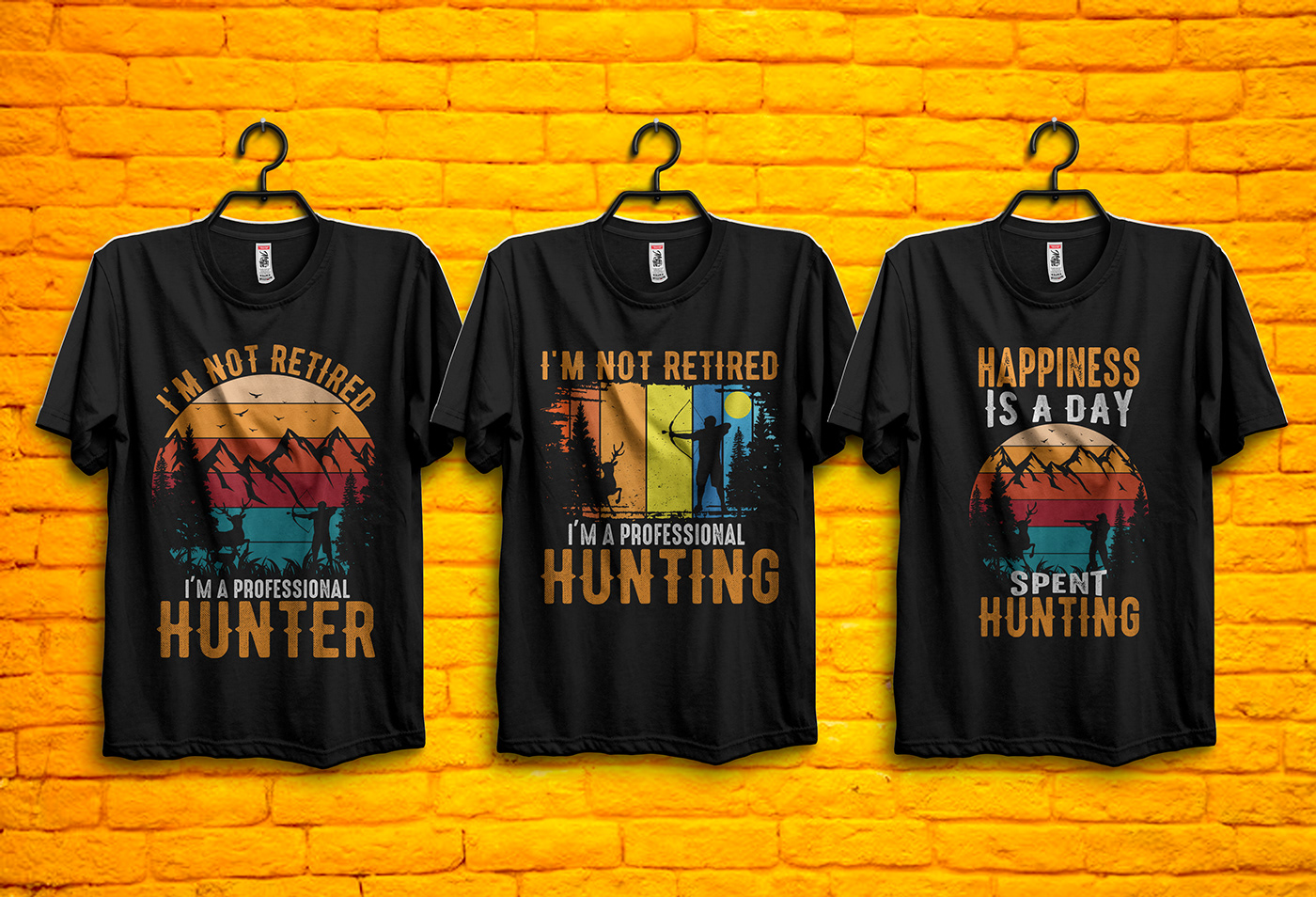 Hunting Hunting T-shirt Design hunter forest campaign Advertising  Deer Hunting deer hunting t-shirt tshirtdesign outdoor advertising