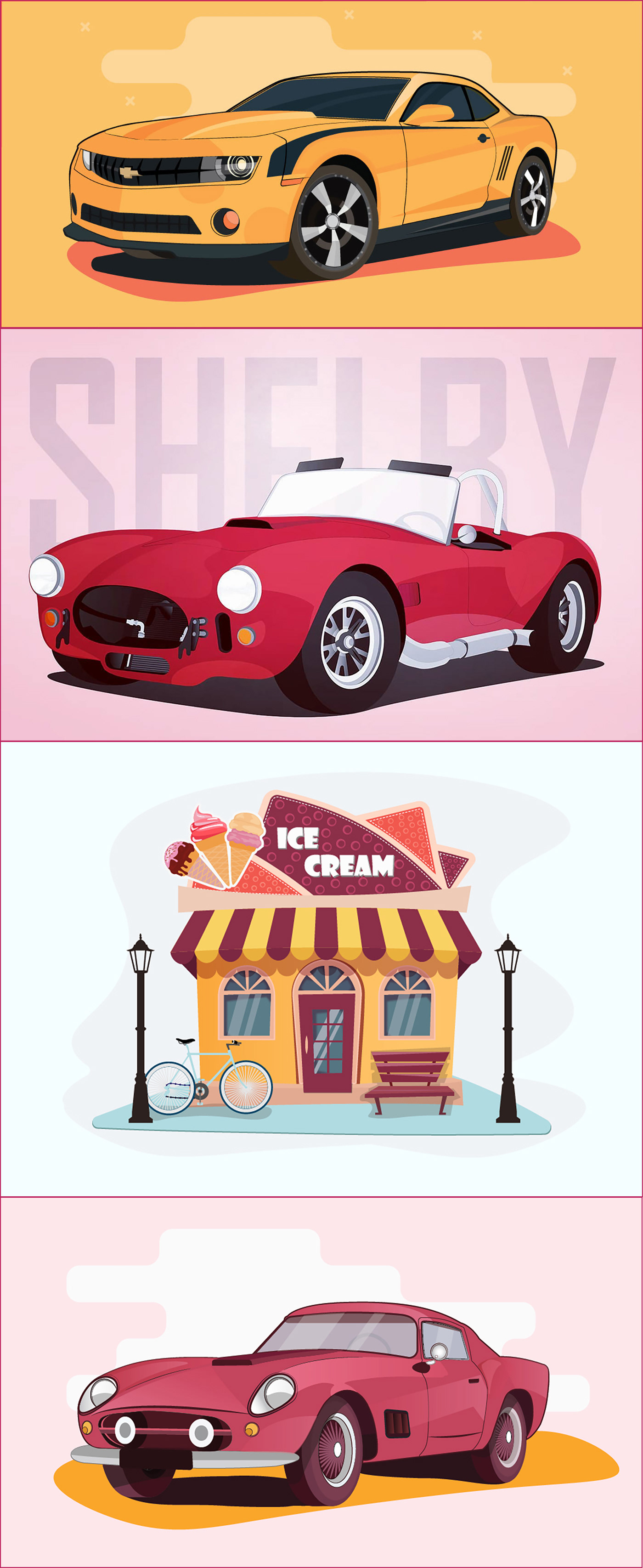 I have a passion for creating illustrations, with a particular focus on drawing cars.