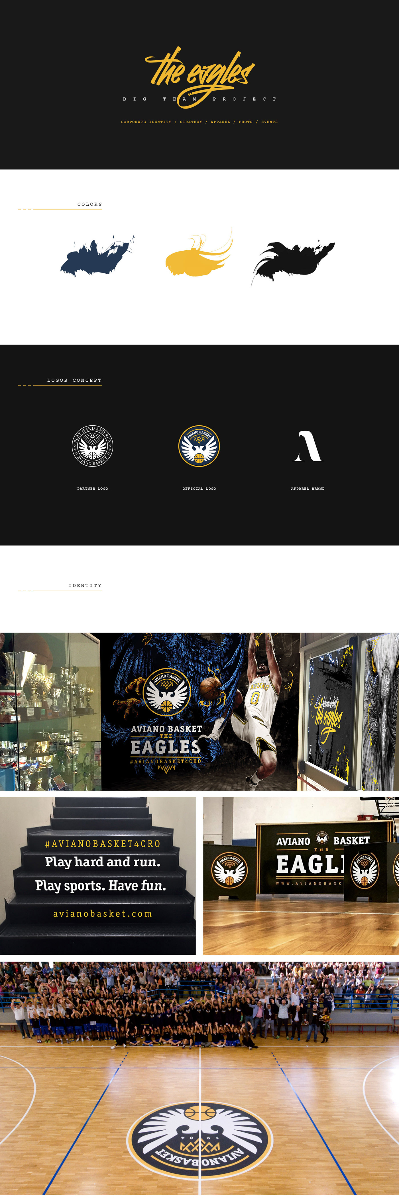 eagles basket sport Corporate Identity graphic design  apparel brand branding  logo design
