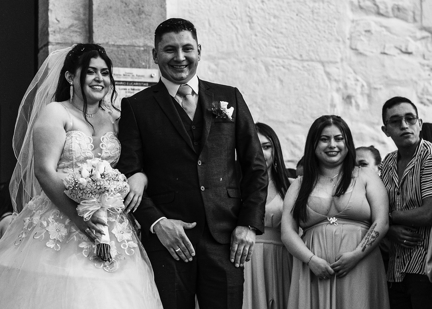 wedding street photography black and white people Photography  colombia