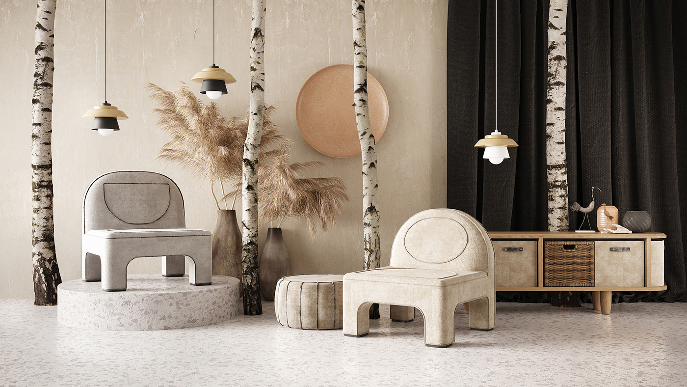 furniture design product contemporary modern armchair chair Behance