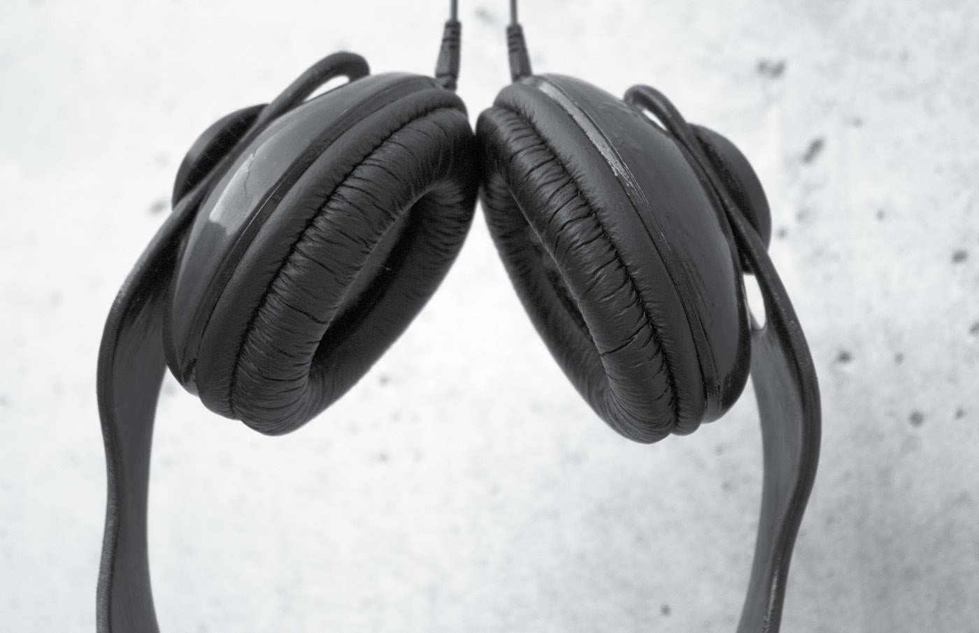 headphones Photography  black White design