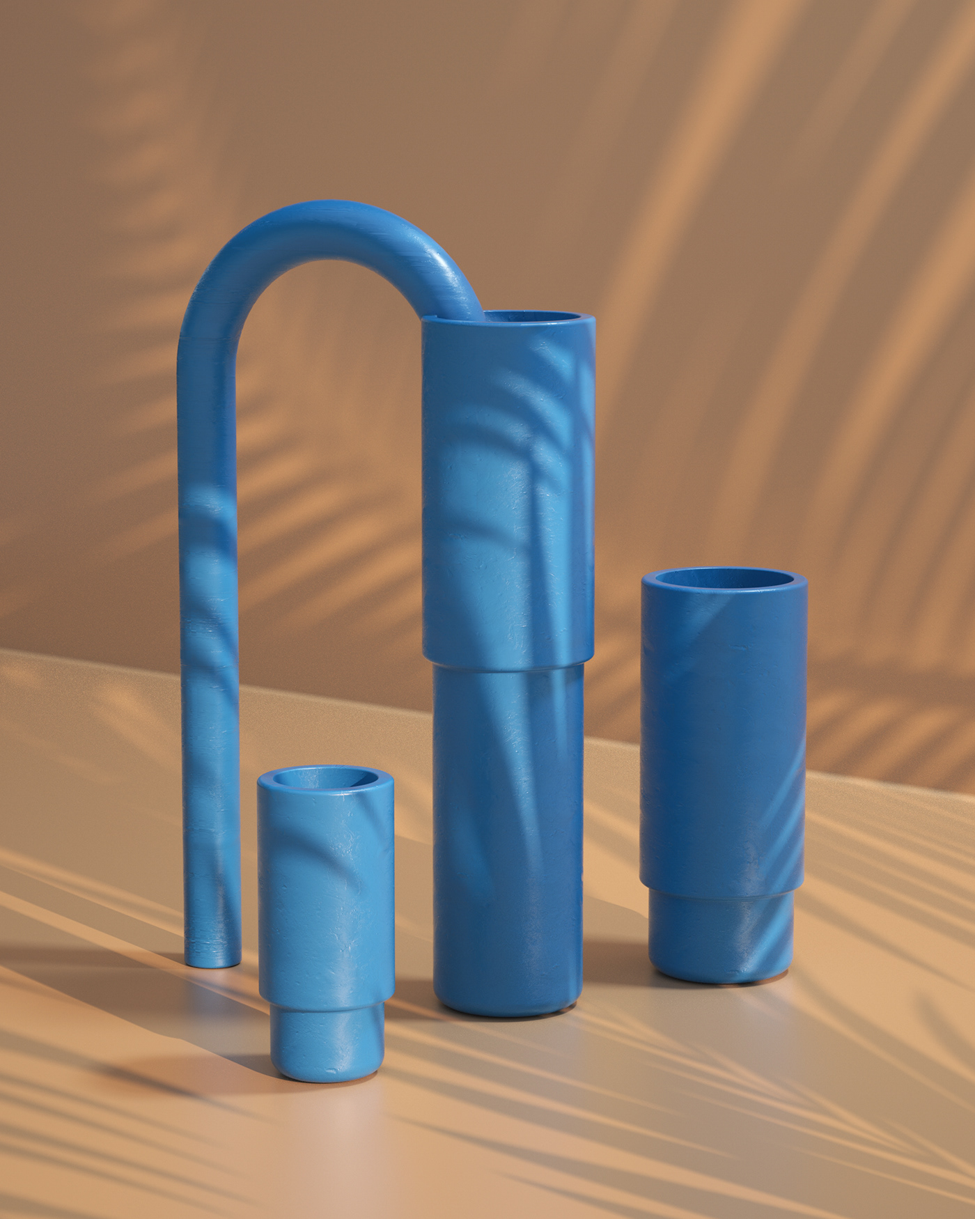 3D c4d objects wifi desk design ceramic glass metal fence