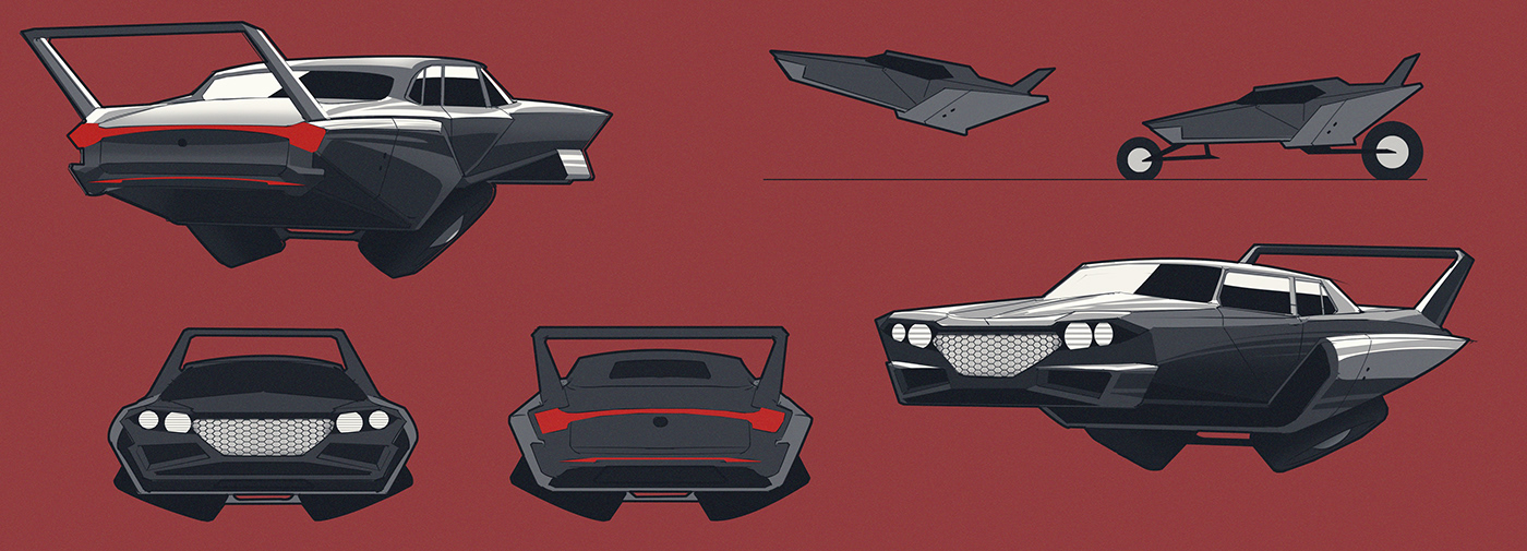 art concept art design Digital Art  mech Sci Fi sketches turnaround Vehicle Design Visual Development