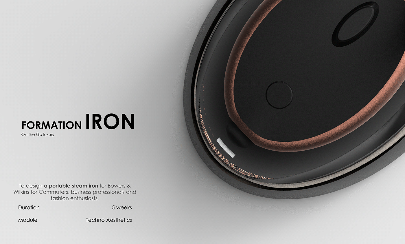 iron product design  steam iron redesign Bowers & Wilkins