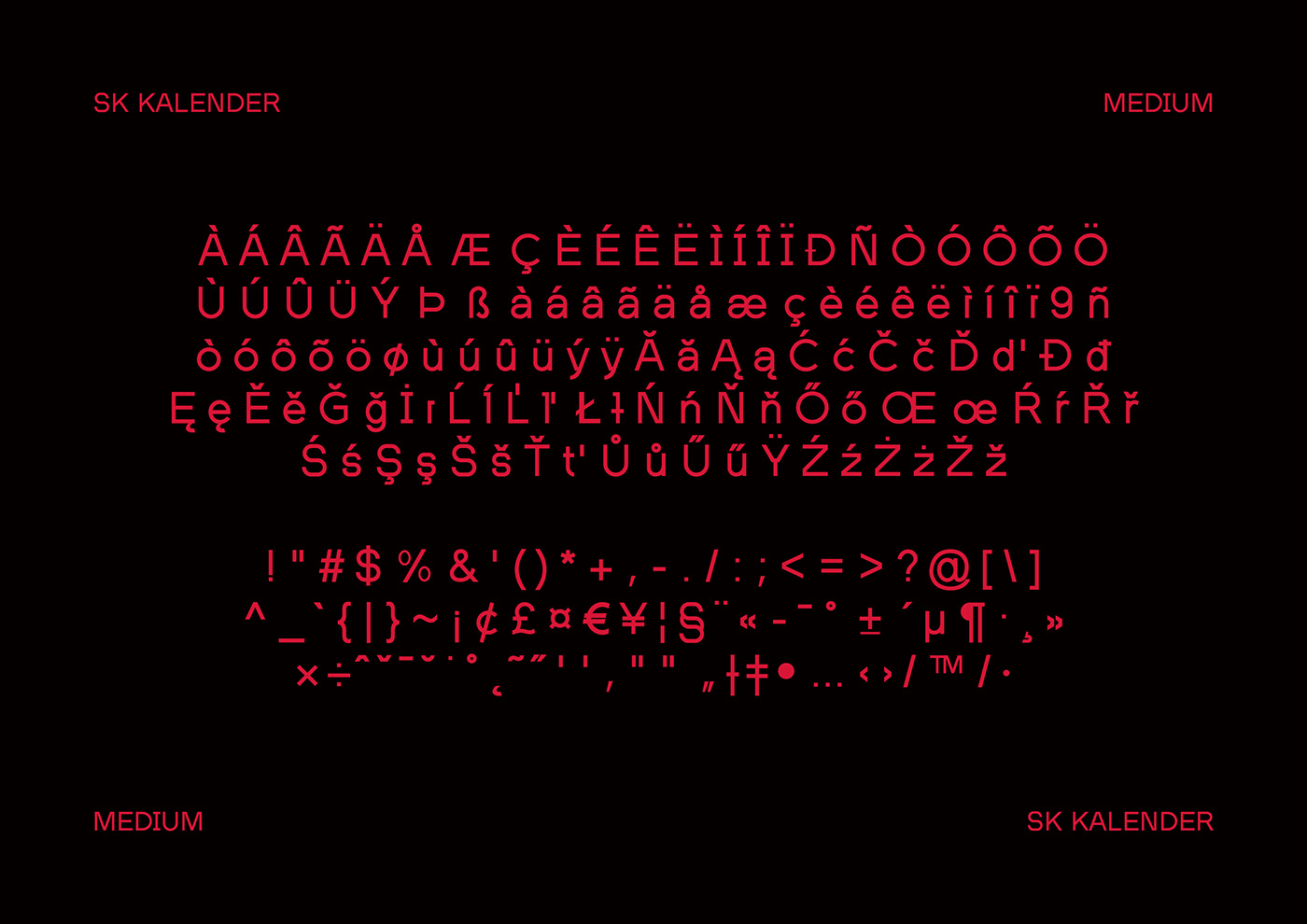 Sk Kalender Typeface On Behance