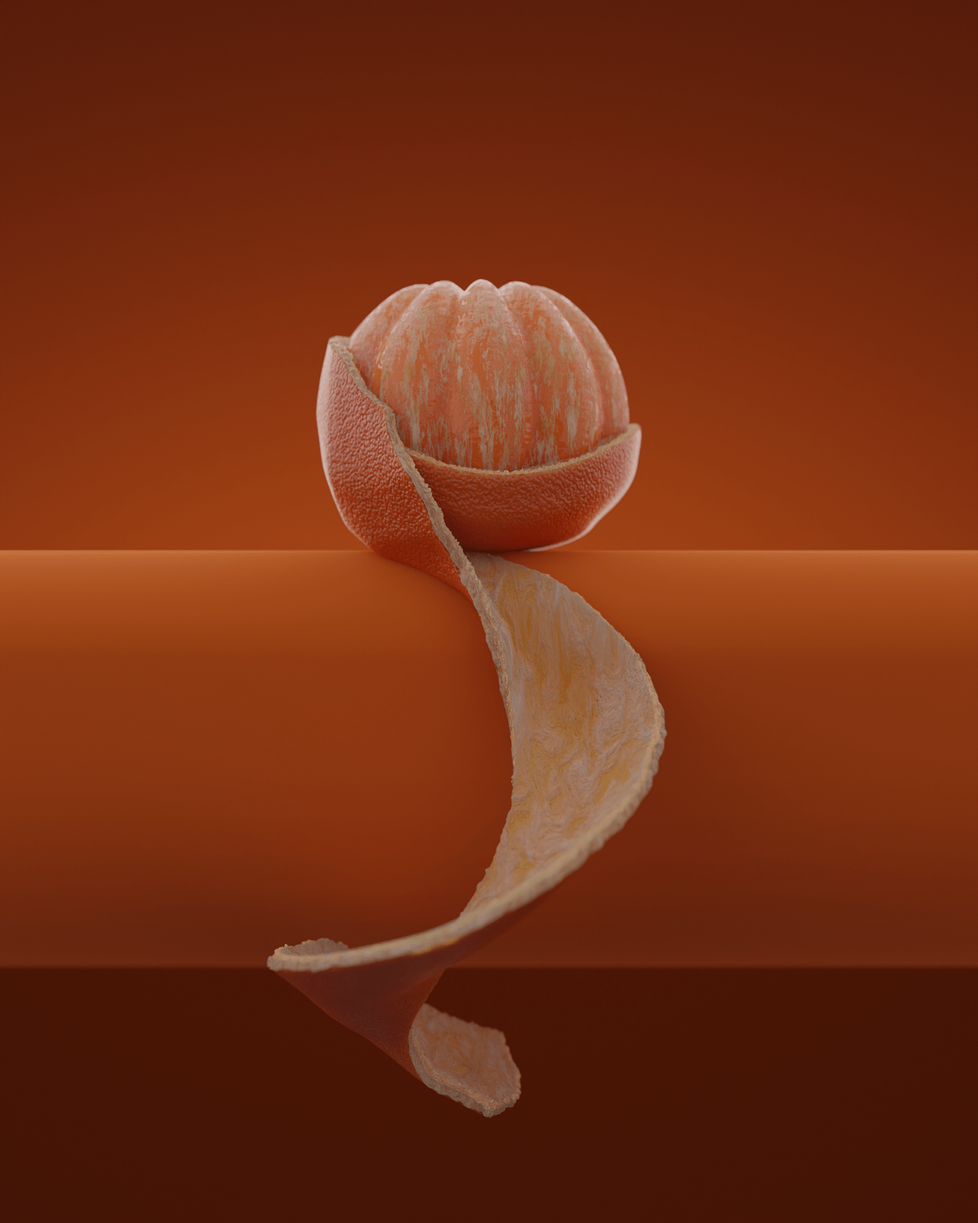 3D 3dFood 3dfruits 3drender blender CGI mandarine Render tangerine