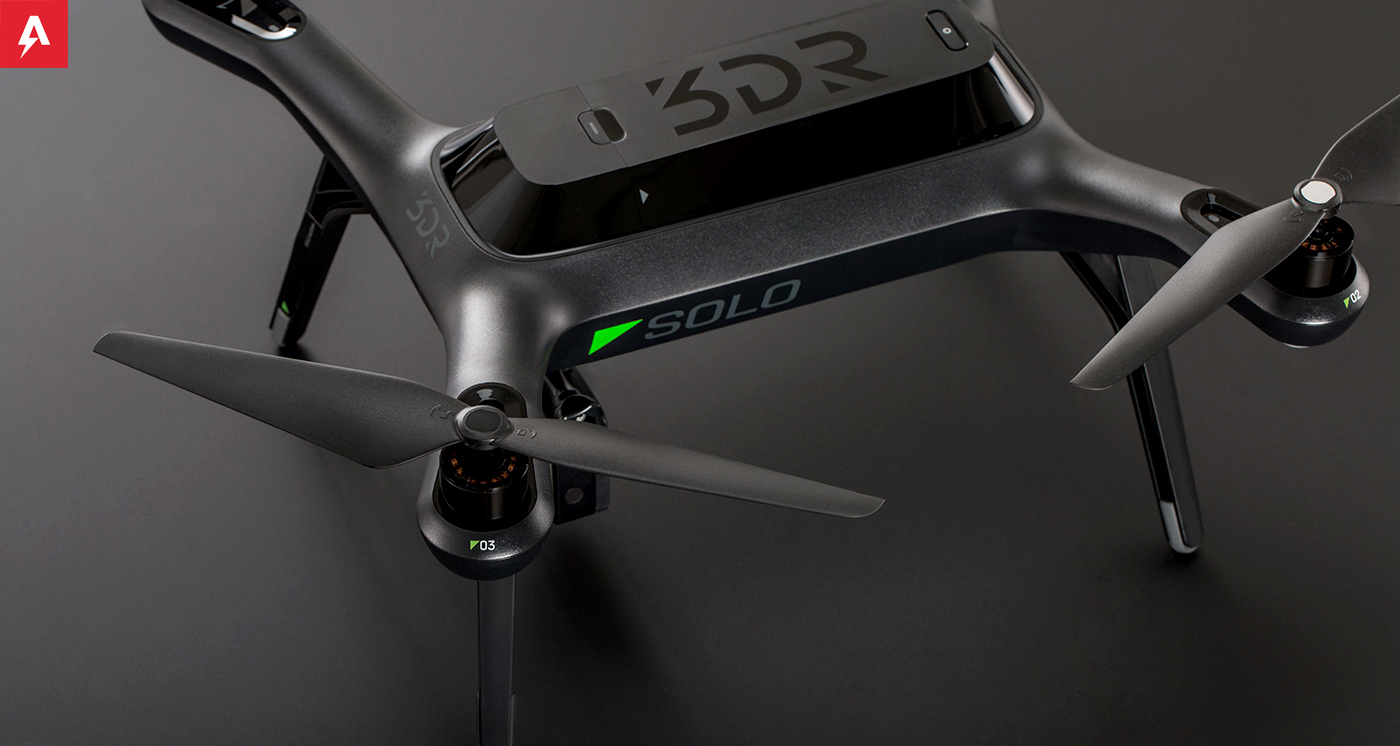 3D robotics industrial design Flying drone Astro studios tech