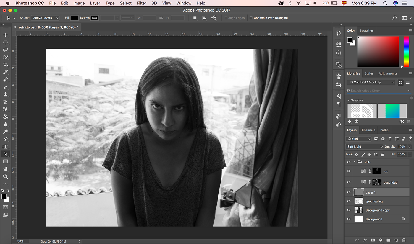 digital photography  portrait Emo Kid black & white Editing 