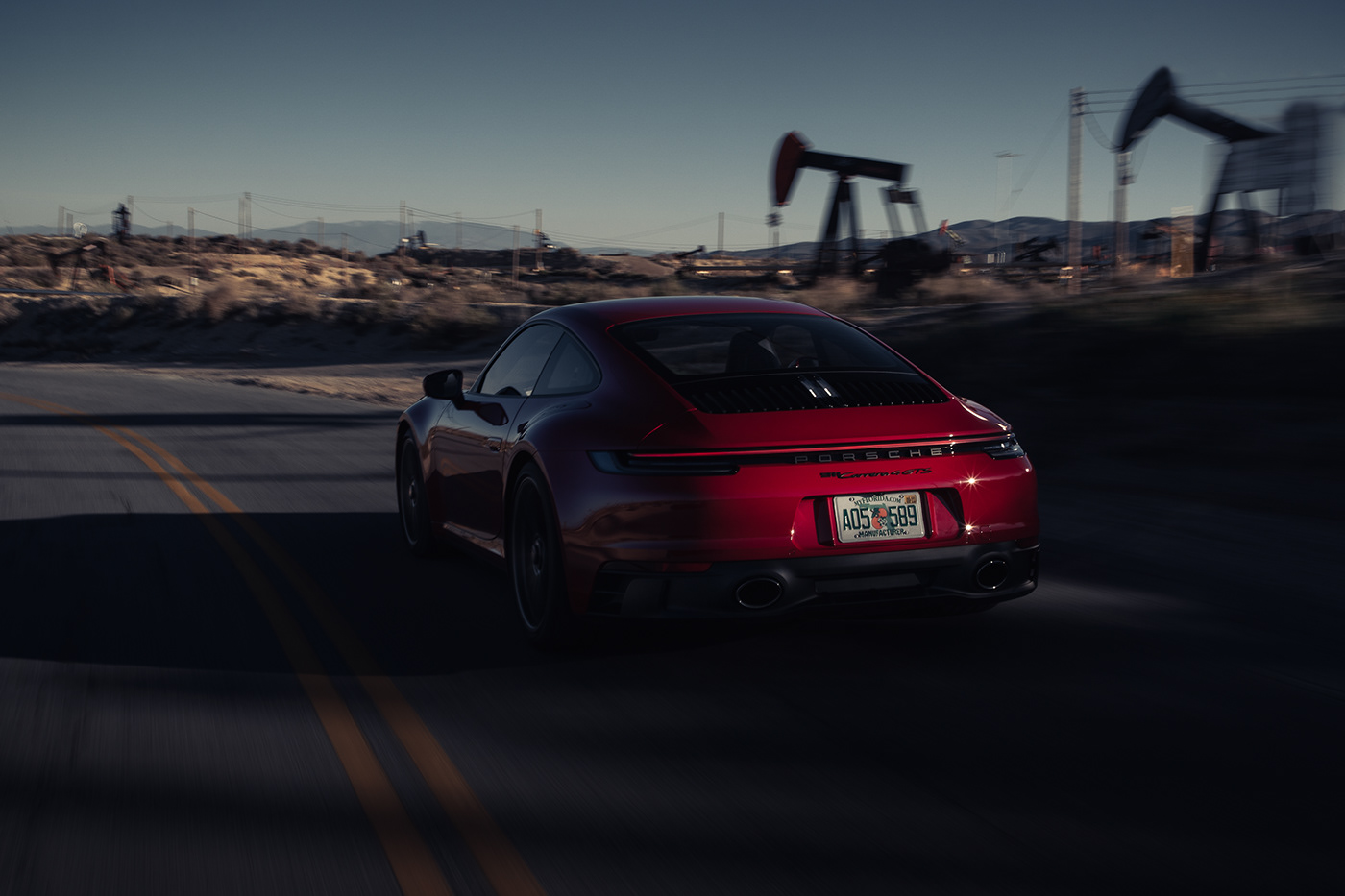 automotive   Automotive Photography city color Moody Porsche Porsche 911 red shadow sunset