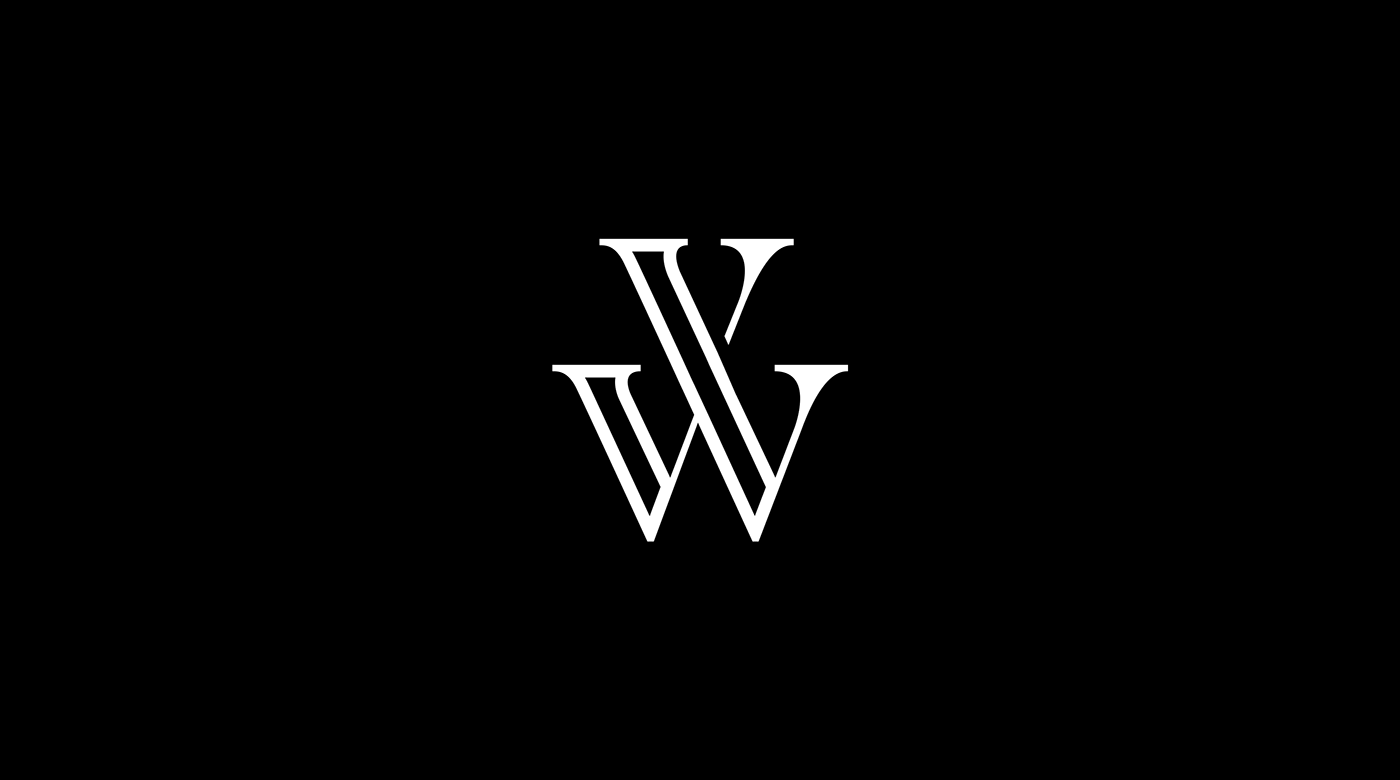 iconic identity letterpress logo monogram sophisticated victorweiss visual VW