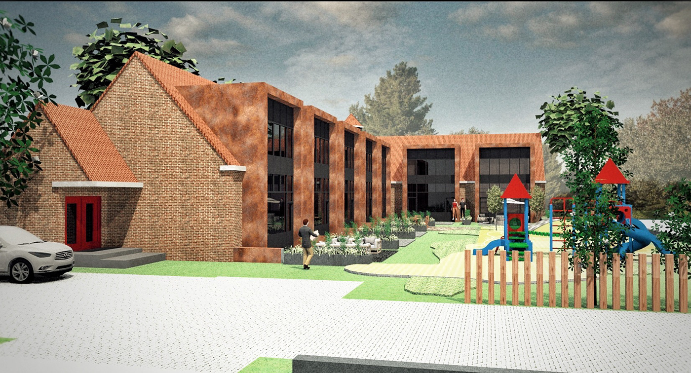 architectuur basisschool herbestemming inbreiding ontwerp renovatie woningen
