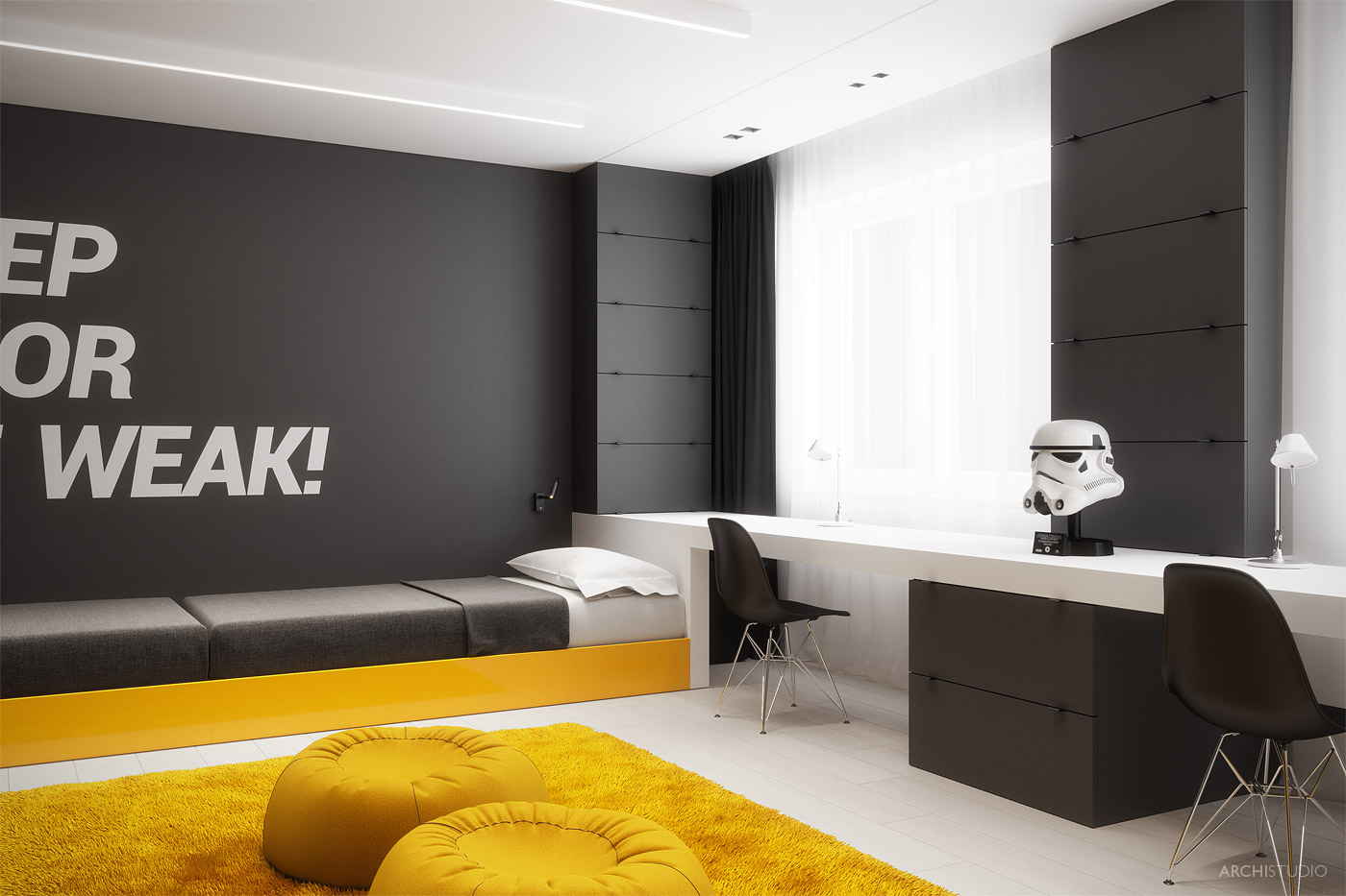 Interior design 3dsmax vray belarus CG Render Minimalism Vizualization