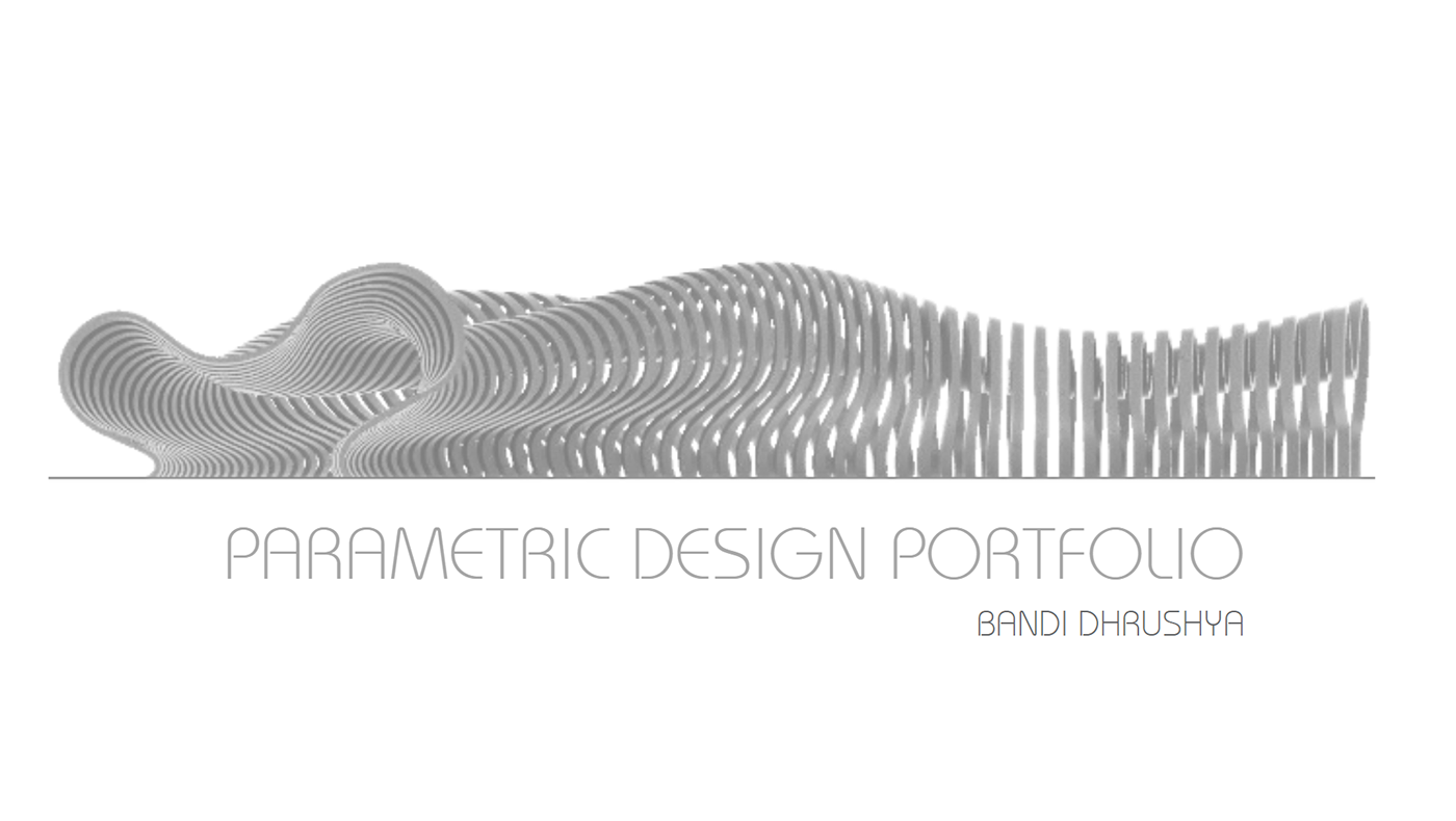 parametric design architecture Rhino Grasshopper 3D Visualization parametric architecture portfolio Kaarwan Design School parametric workshop Parametric Pavilion