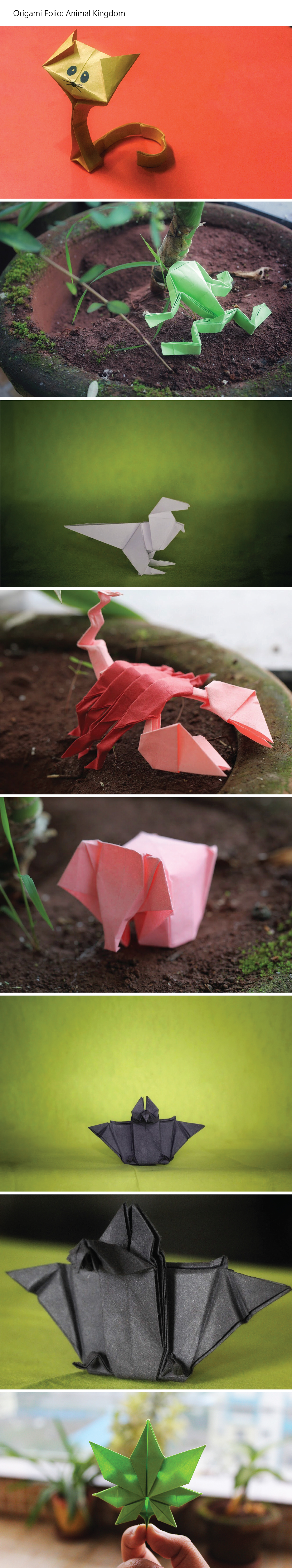 origami  Origami Animals paper folds foldings Origami photography origami animal kingdom
