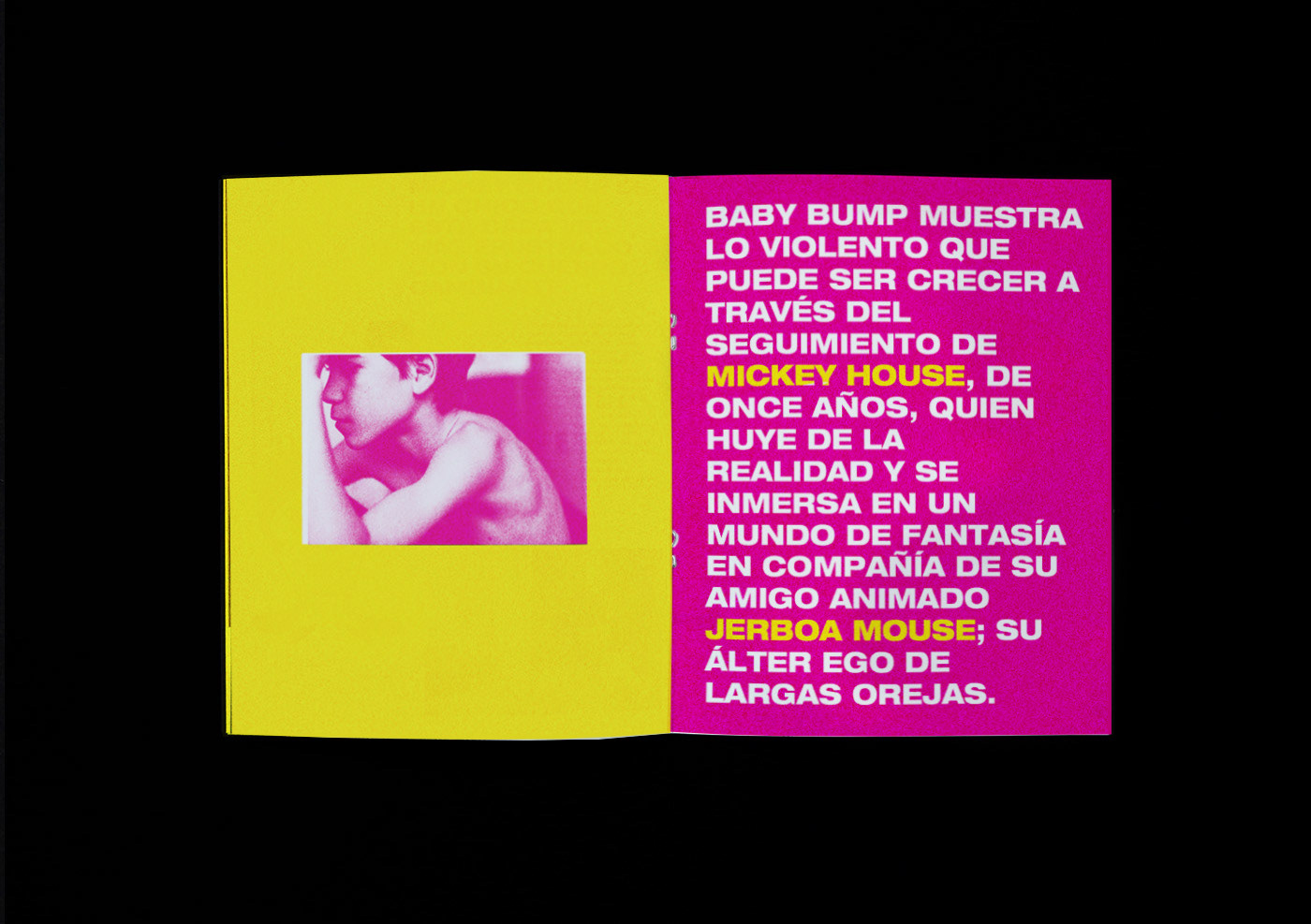 poster afiche PressBook Baby Bump movie polish poland editorial neon risograph