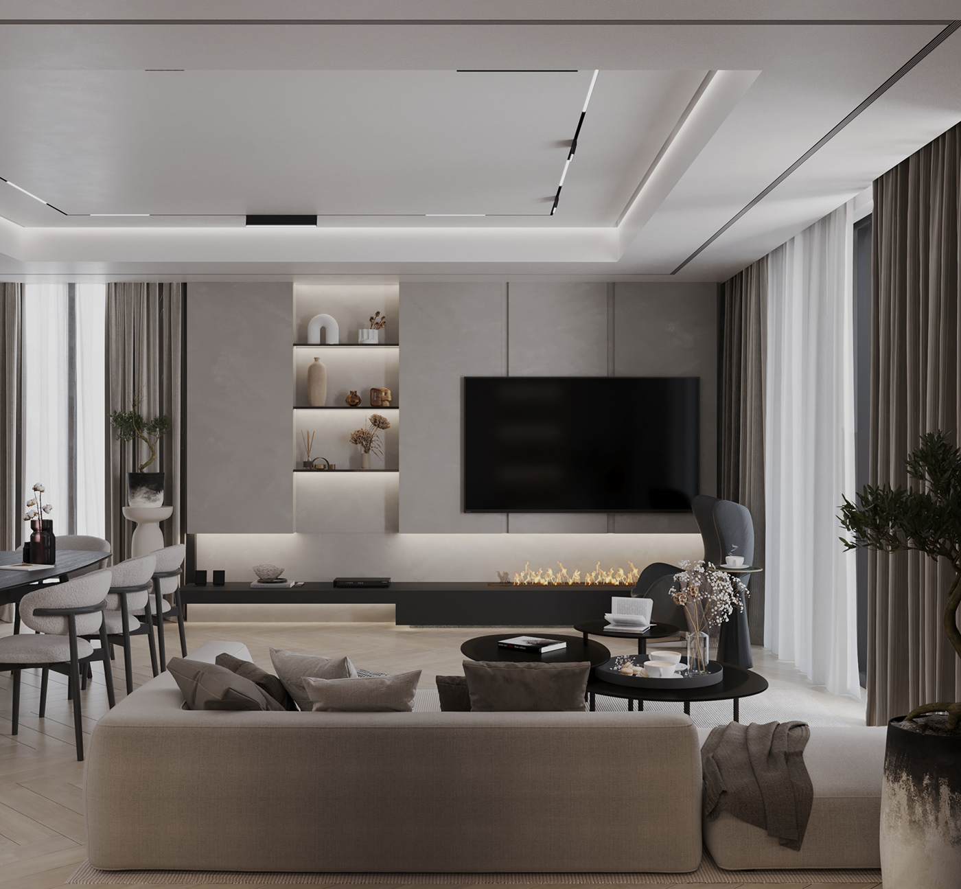 Interior design visualization architecture 3ds max interior design  corona modern Render furniture