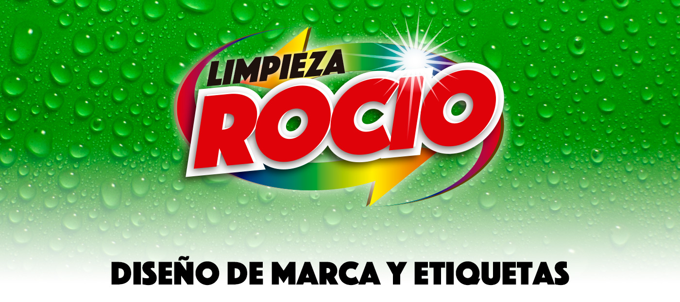 de logo y etiquetas para Limpieza "Rocio" Behance